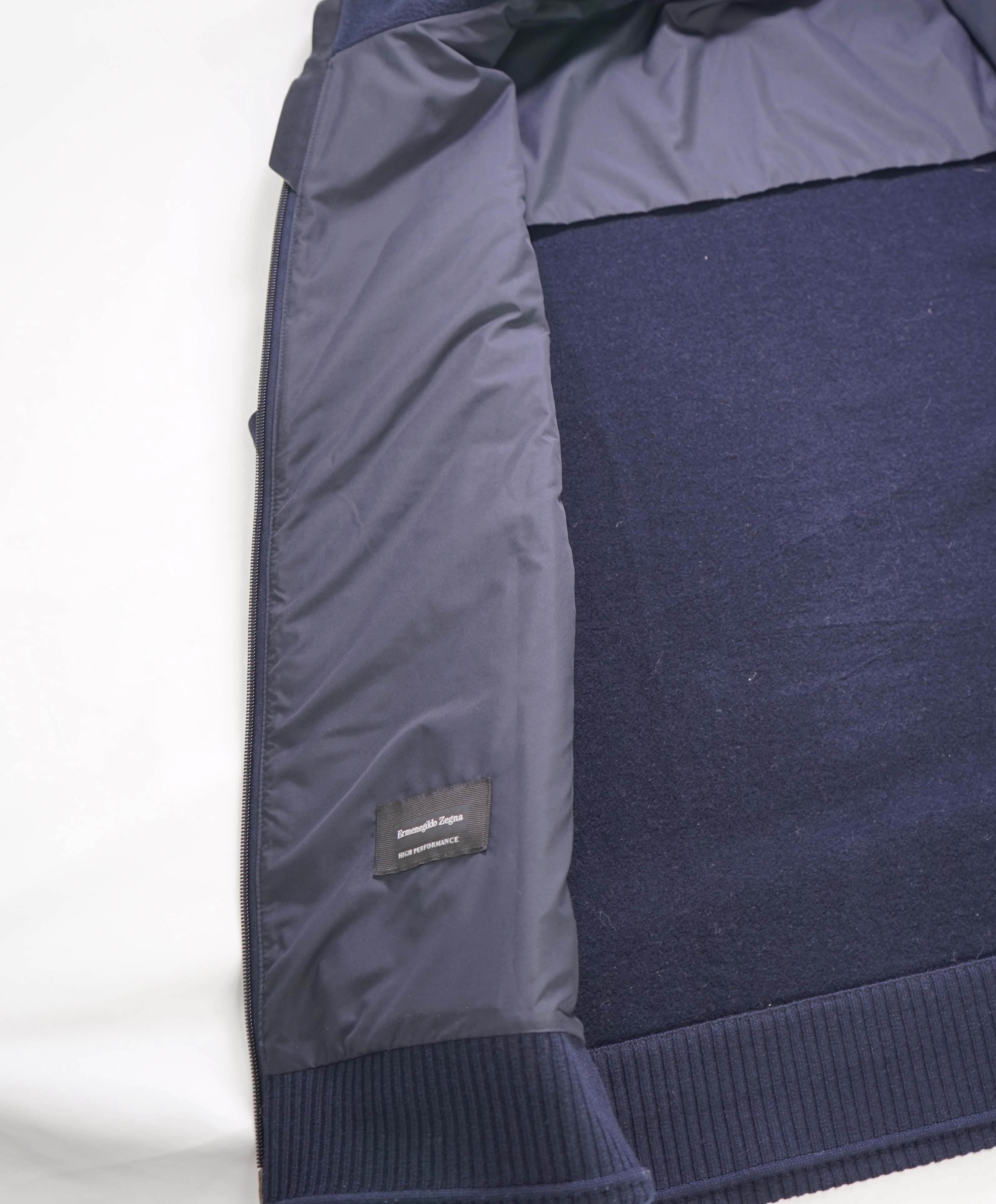 $2,495 ZEGNA - "HIGH PERFORMANCE" Navy Quilted Padded Vest - 48US (58EU) 3XL