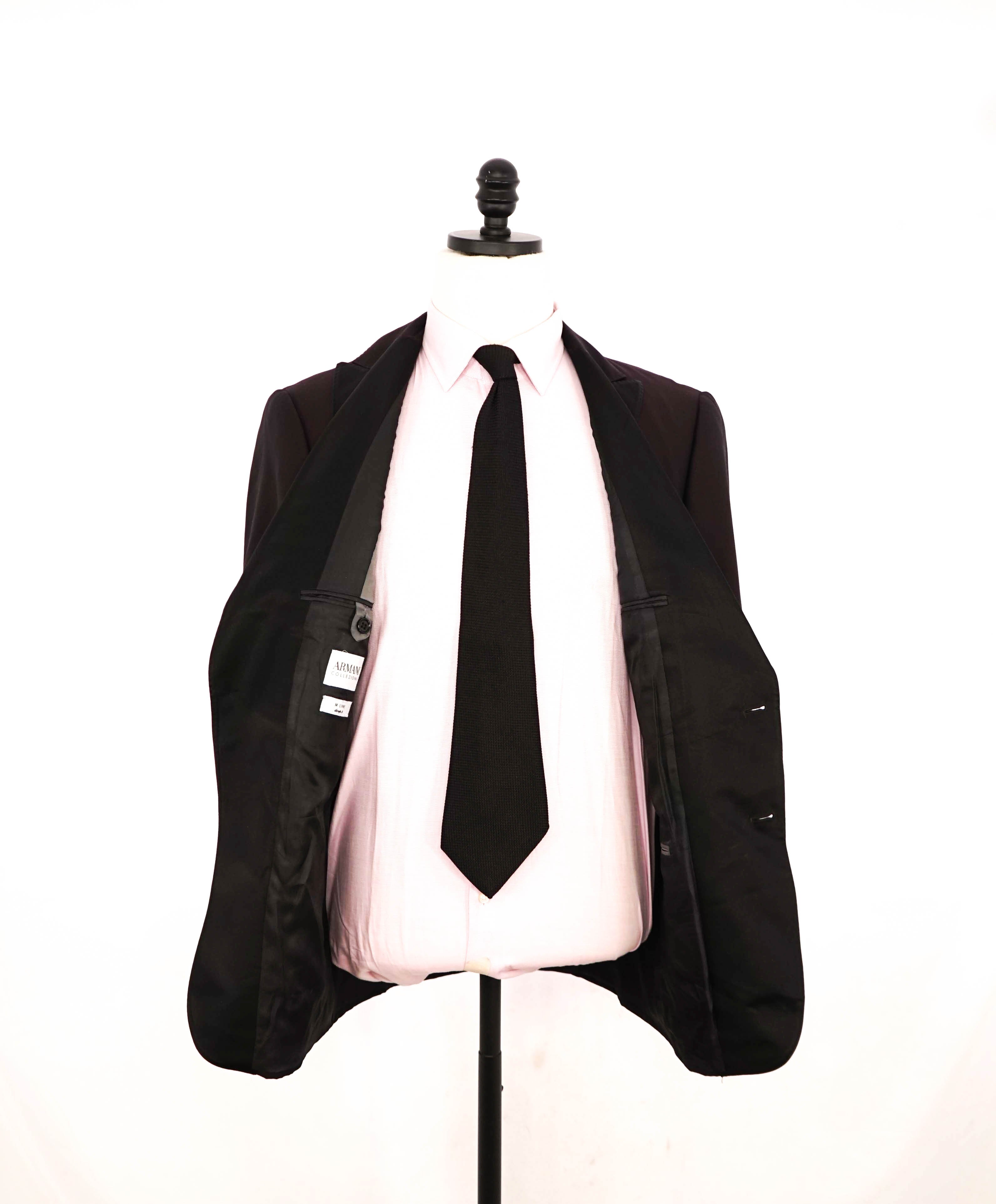 $1,995 ARMANI COLLEZIONI - "M Line" 2-Btn Burgundy Dinner Jacket Blazer - 42R