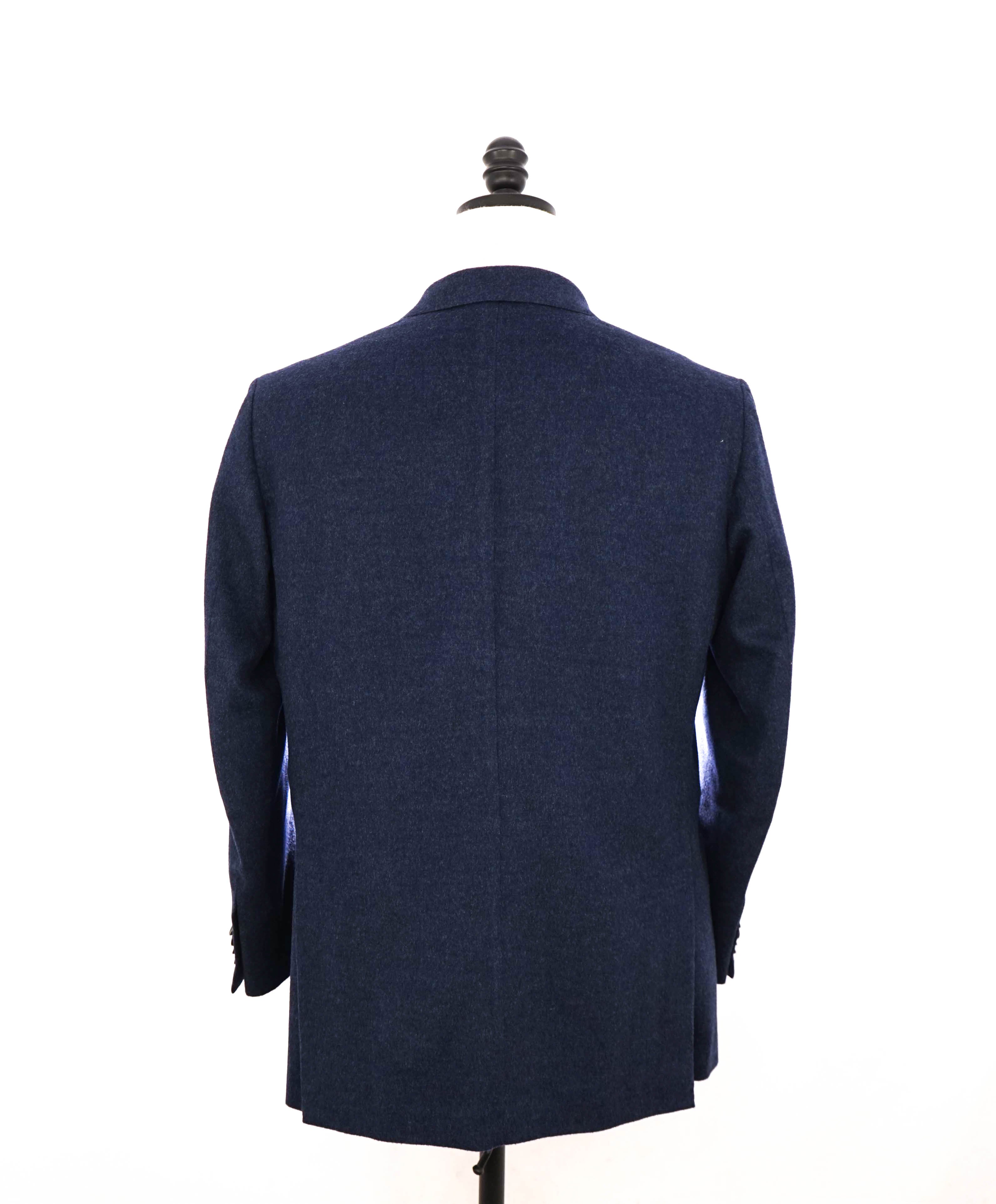 $2,995 ISAIA - Double Breasted CASHMERE Wool Blue Blazer - 40R