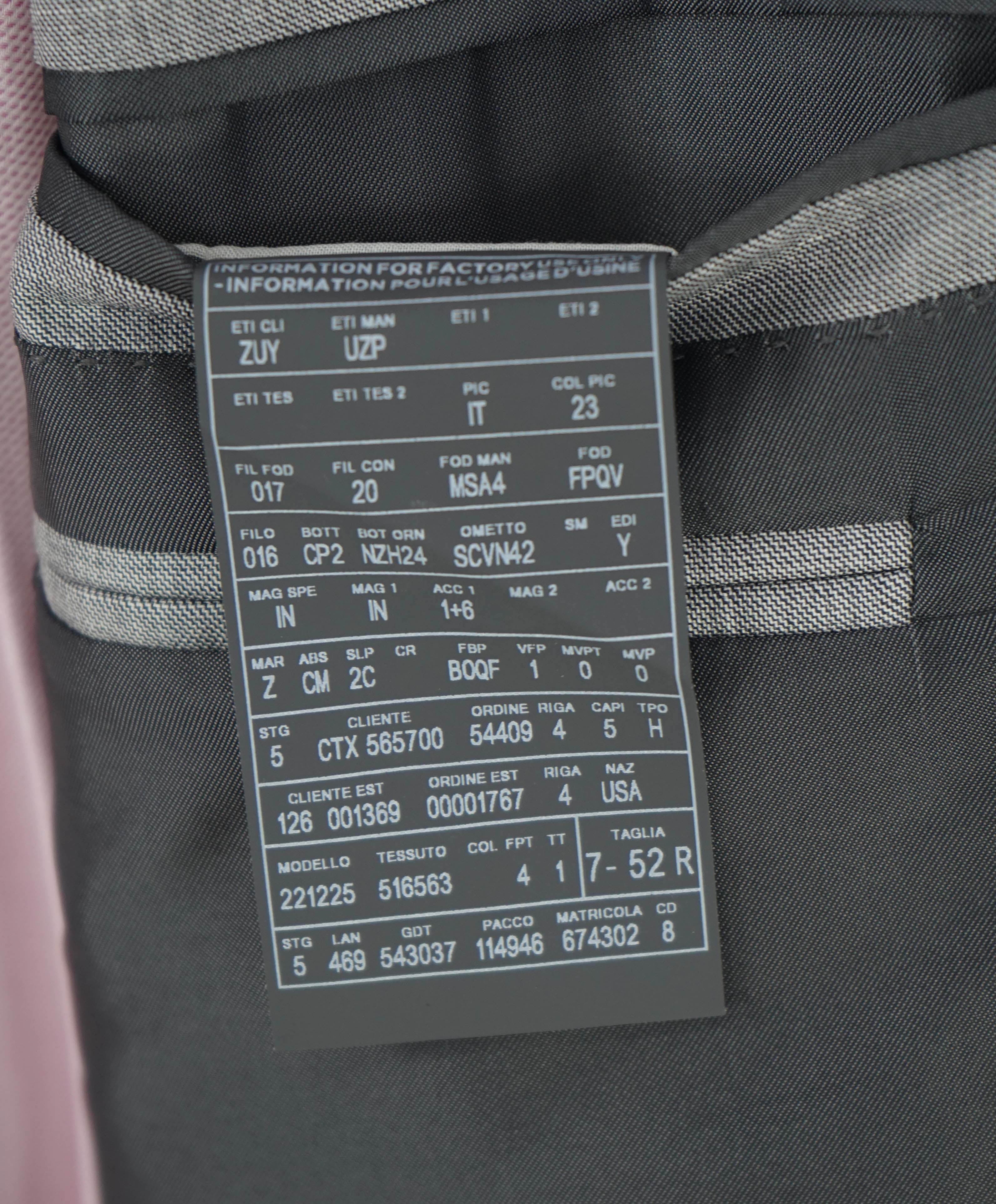 $3,495 ERMENEGILDO ZEGNA -"TROFEO 600" Gray Textured Blazer - 42R