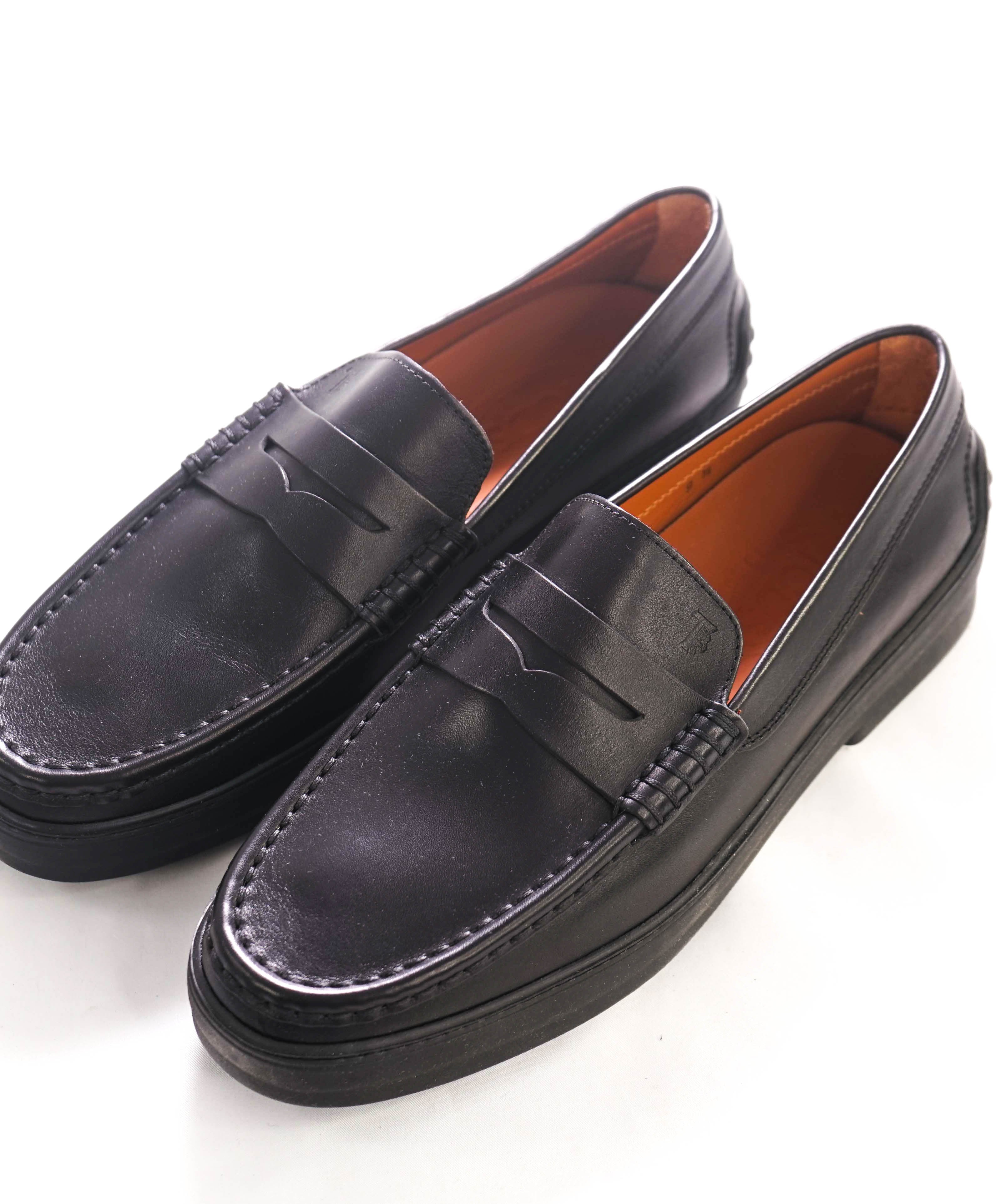 TOD’S - Black Leather Penny Loafers “Boston TURIN” - 10US (9.5T)