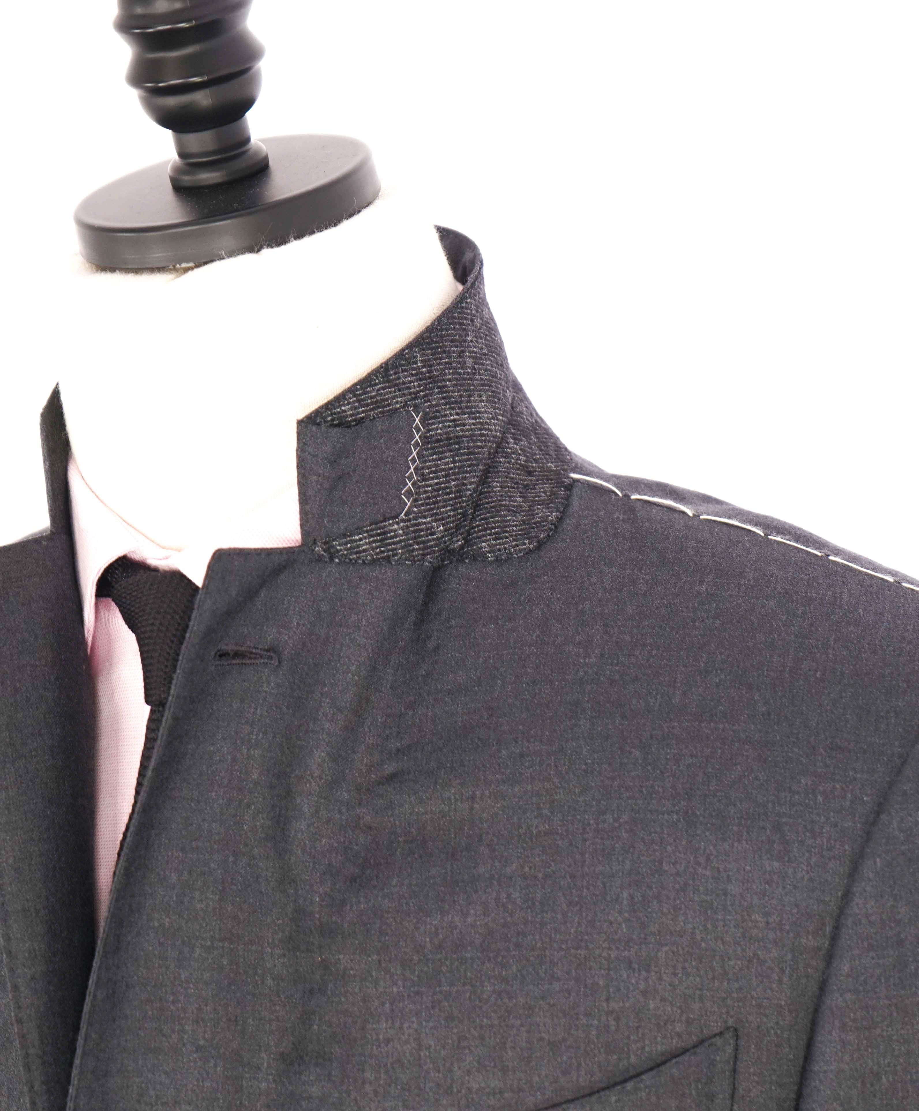 $3,250 ERMENEGILDO ZEGNA - "TROFEO" Solid Gray Blazer - 40S