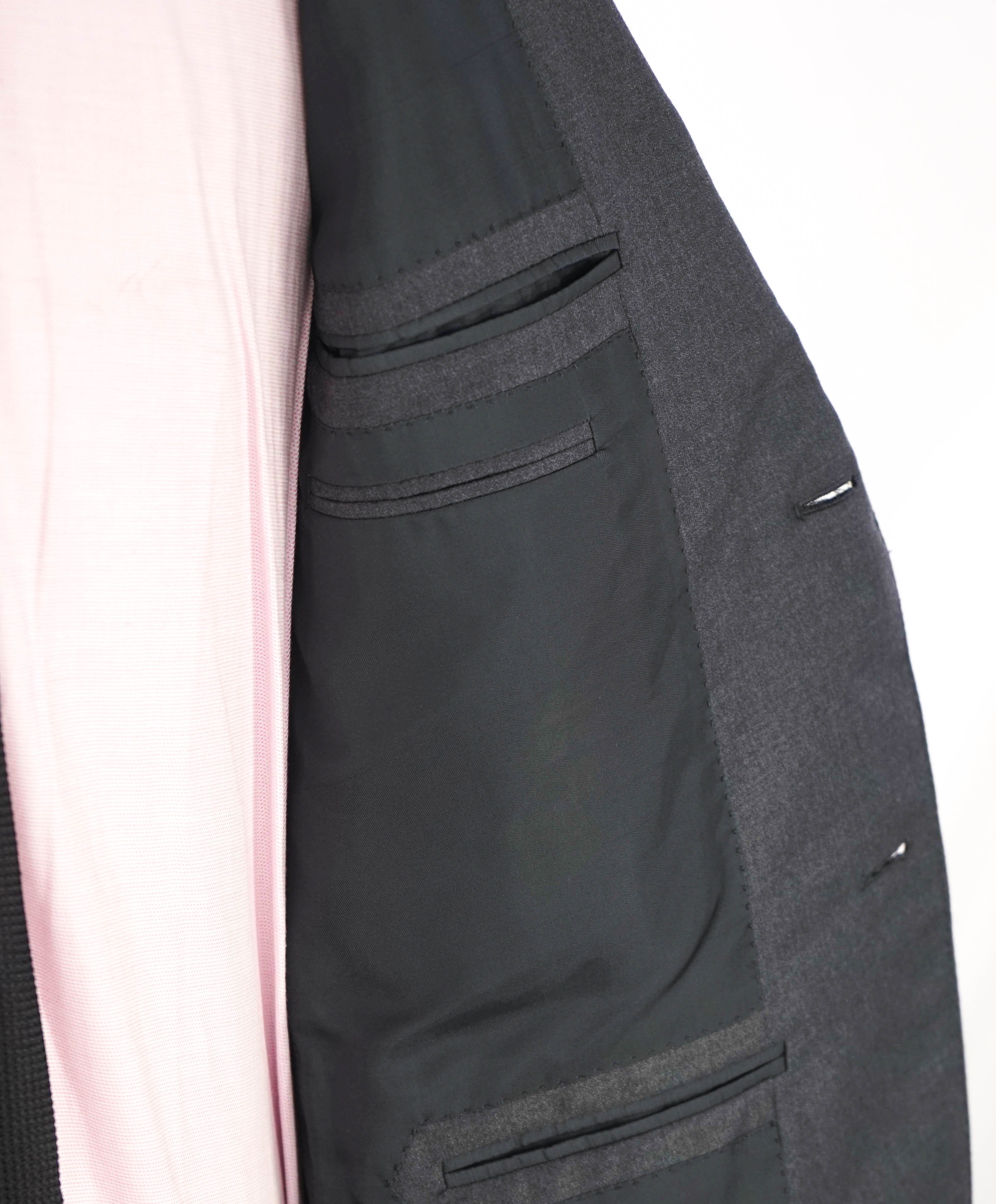 $3,250 ERMENEGILDO ZEGNA - "TROFEO" Solid Gray Blazer - 40S