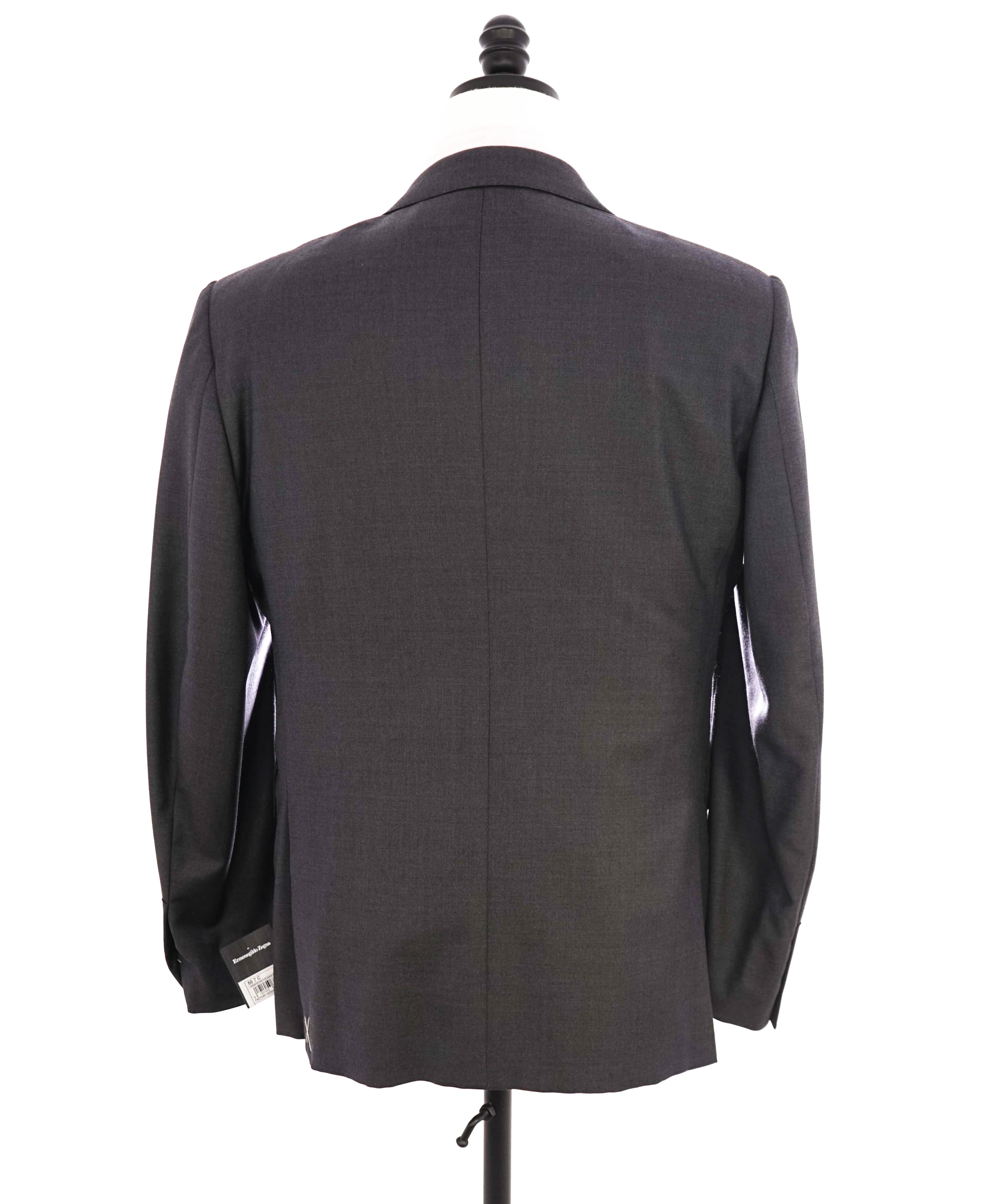 $3,250 ERMENEGILDO ZEGNA - "TROFEO" Solid Gray Blazer - 40S