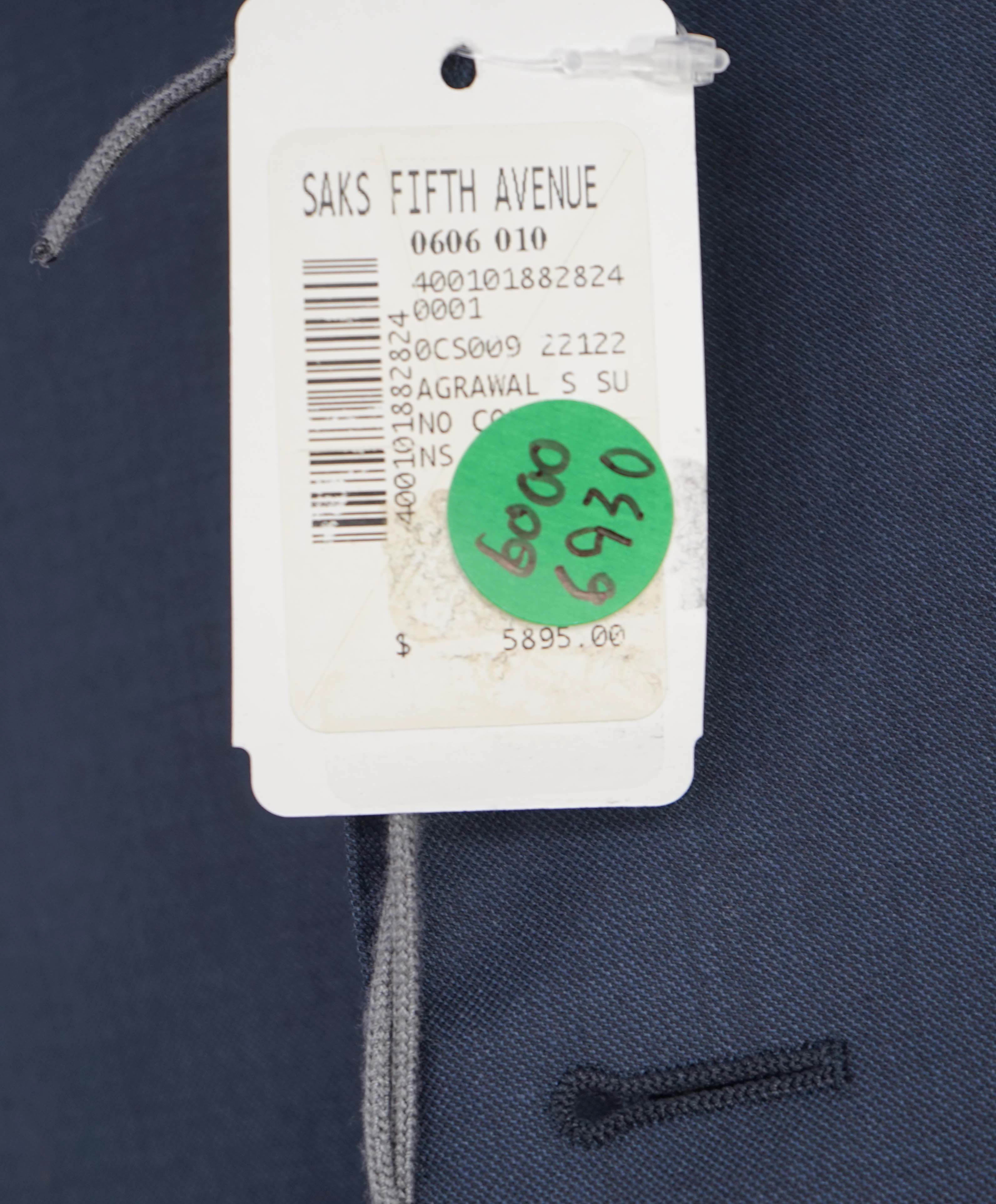 $5,895 ERMENEGILDO ZEGNA - Steel Blue Birdseye *14 MILMIL 14* SU MISURA Wool Blazer - 40S