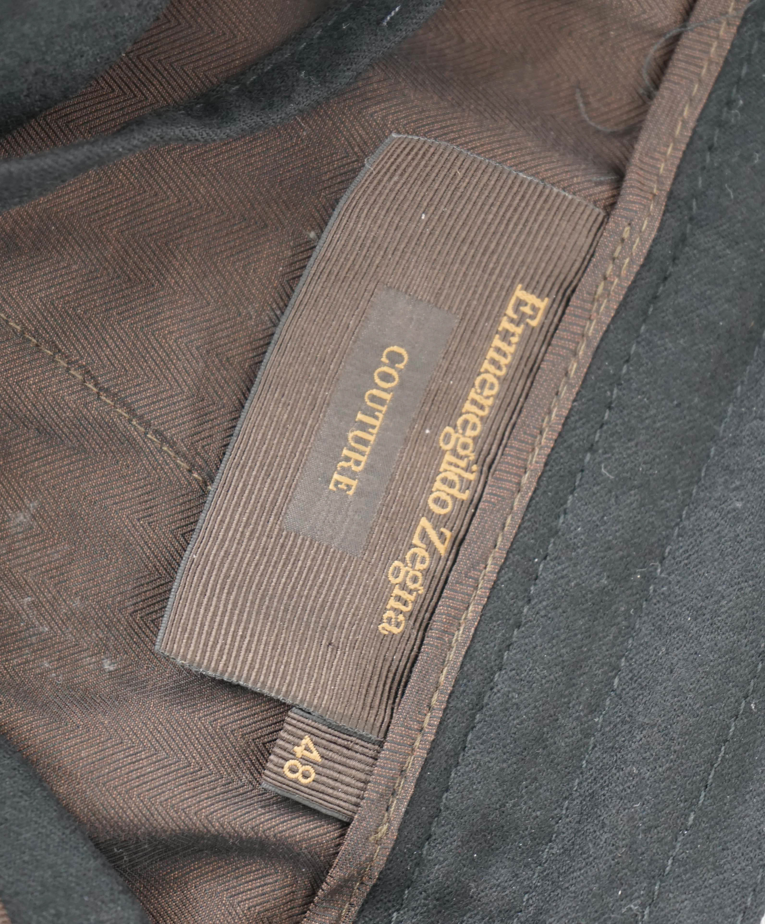 $1,395 ERMENEGILDO ZEGNA COUTURE XXX - Black Wool Jogger Pants - 32W (48EU)