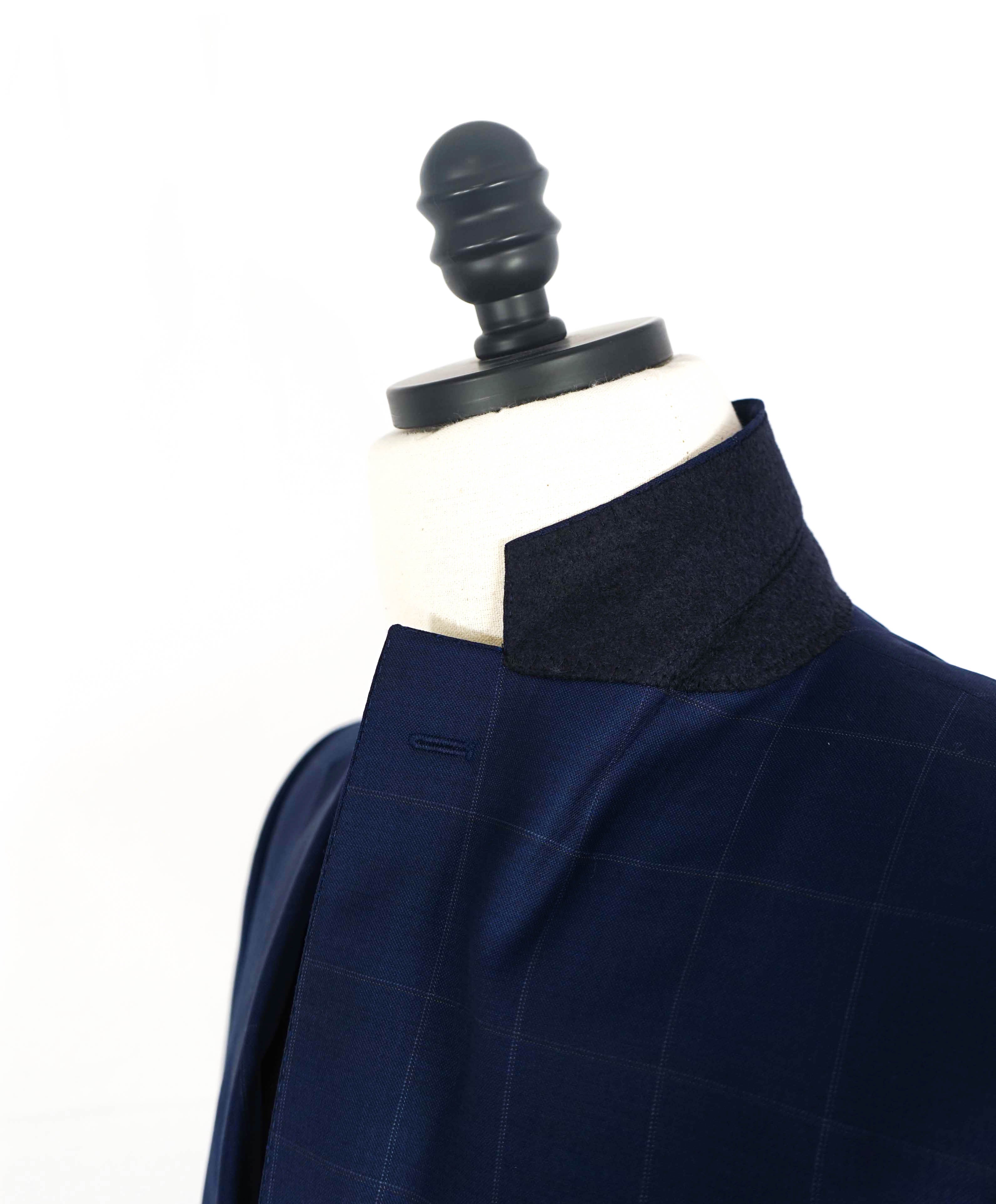 ERMENEGILDO ZEGNA - By SAKS FIFTH AVENUE "Classic" Blue Check Suit - 38S