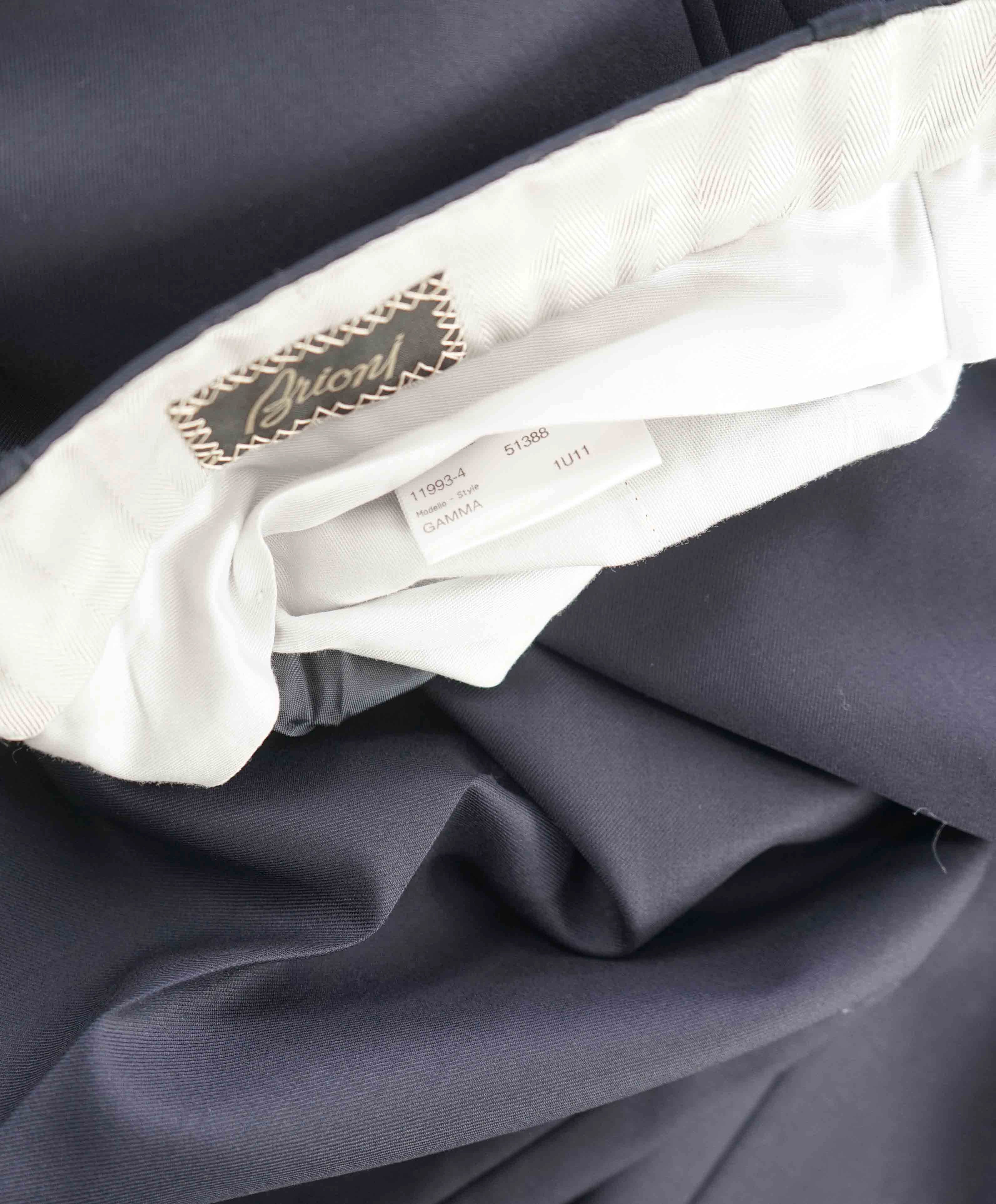 $1,050 BRIONI - **Super 160's** SILK LINED Navy Blue Dress Pants - 40W