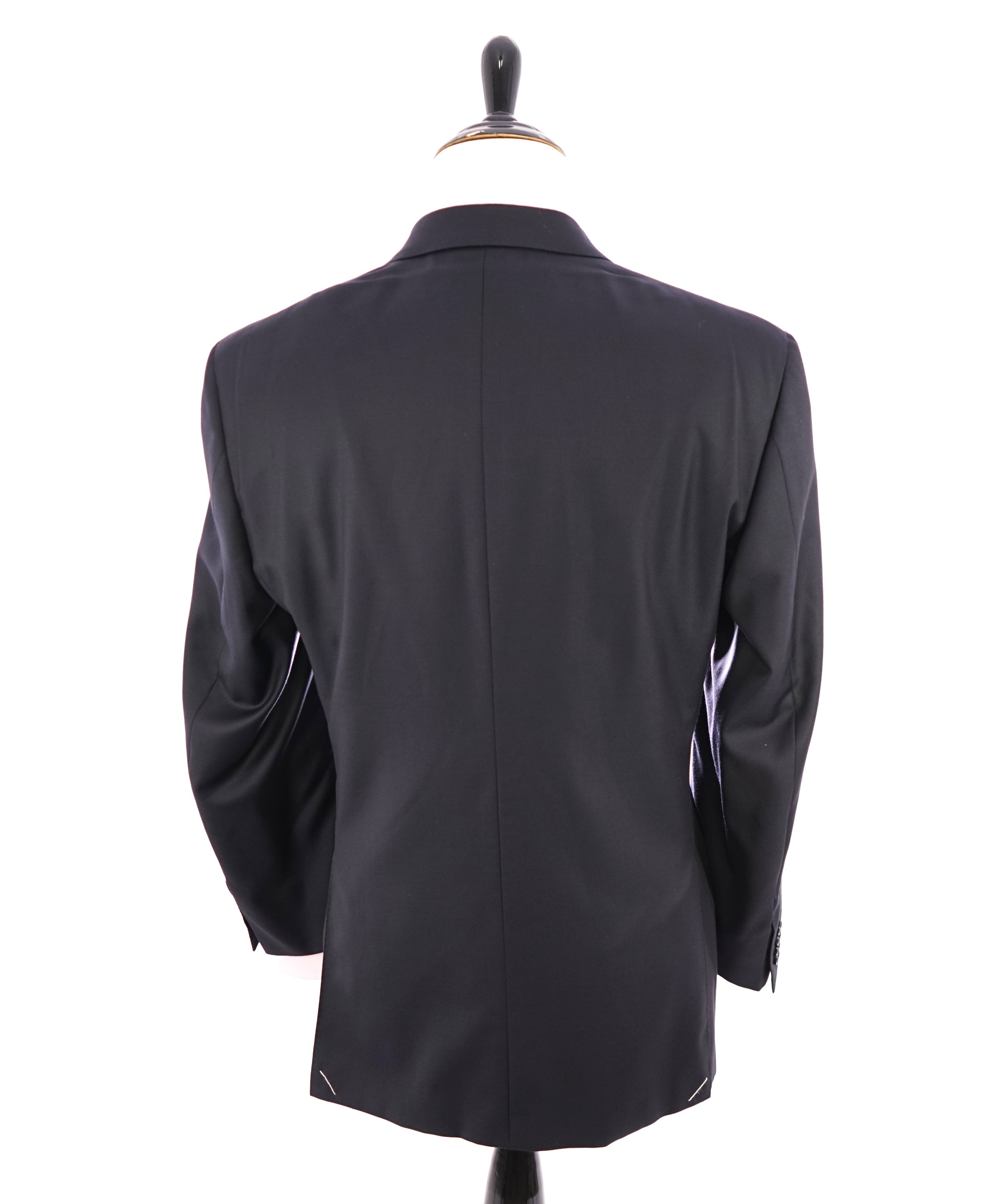 $1,795 CANALI - *CLOSET STAPLE* Solid Navy Blue Notch Lapel Blazer - 44R US
