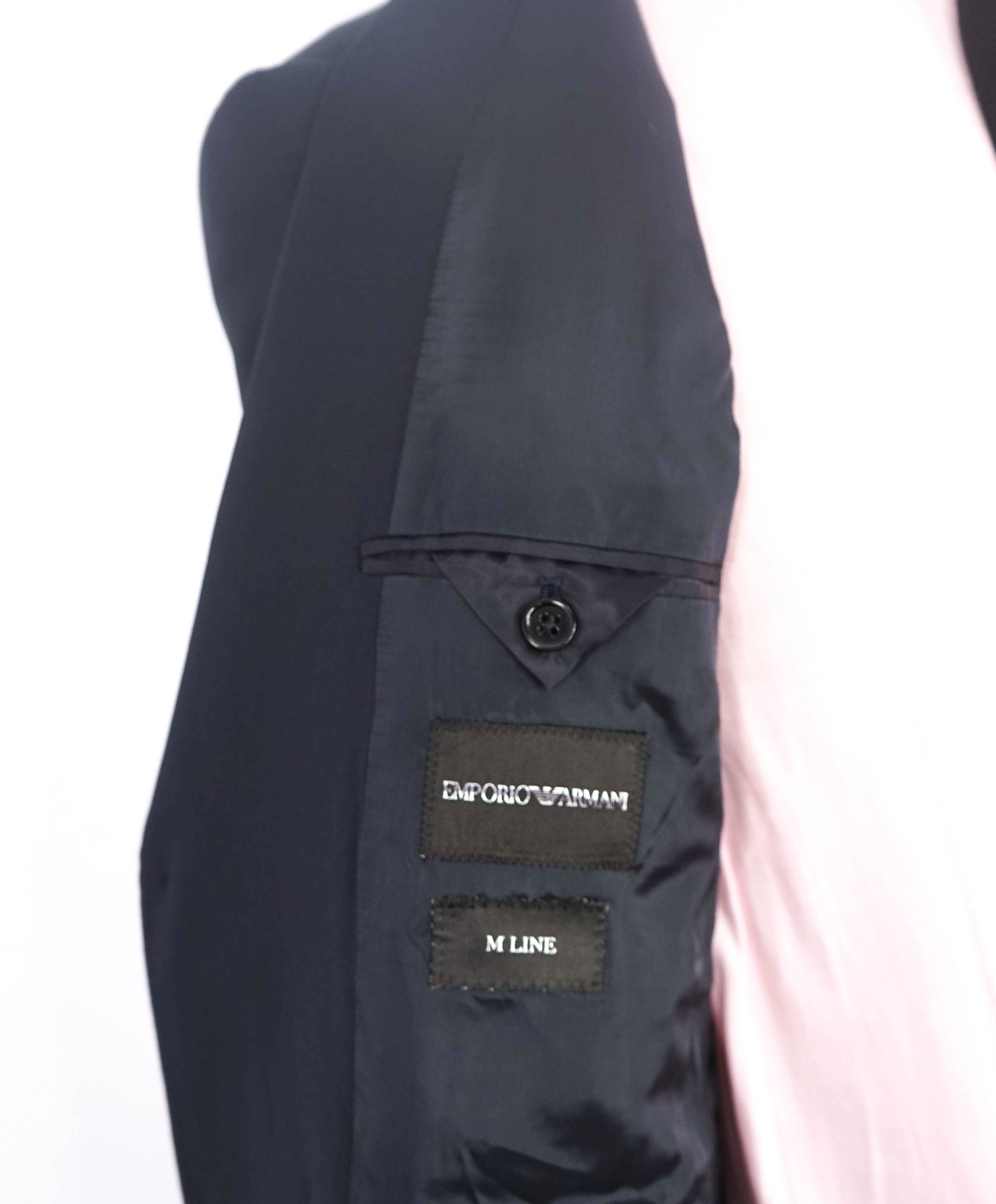 $1,995 EMPORIO ARMANI -Super 130's “M LINE” Navy Suit - 40R 35W