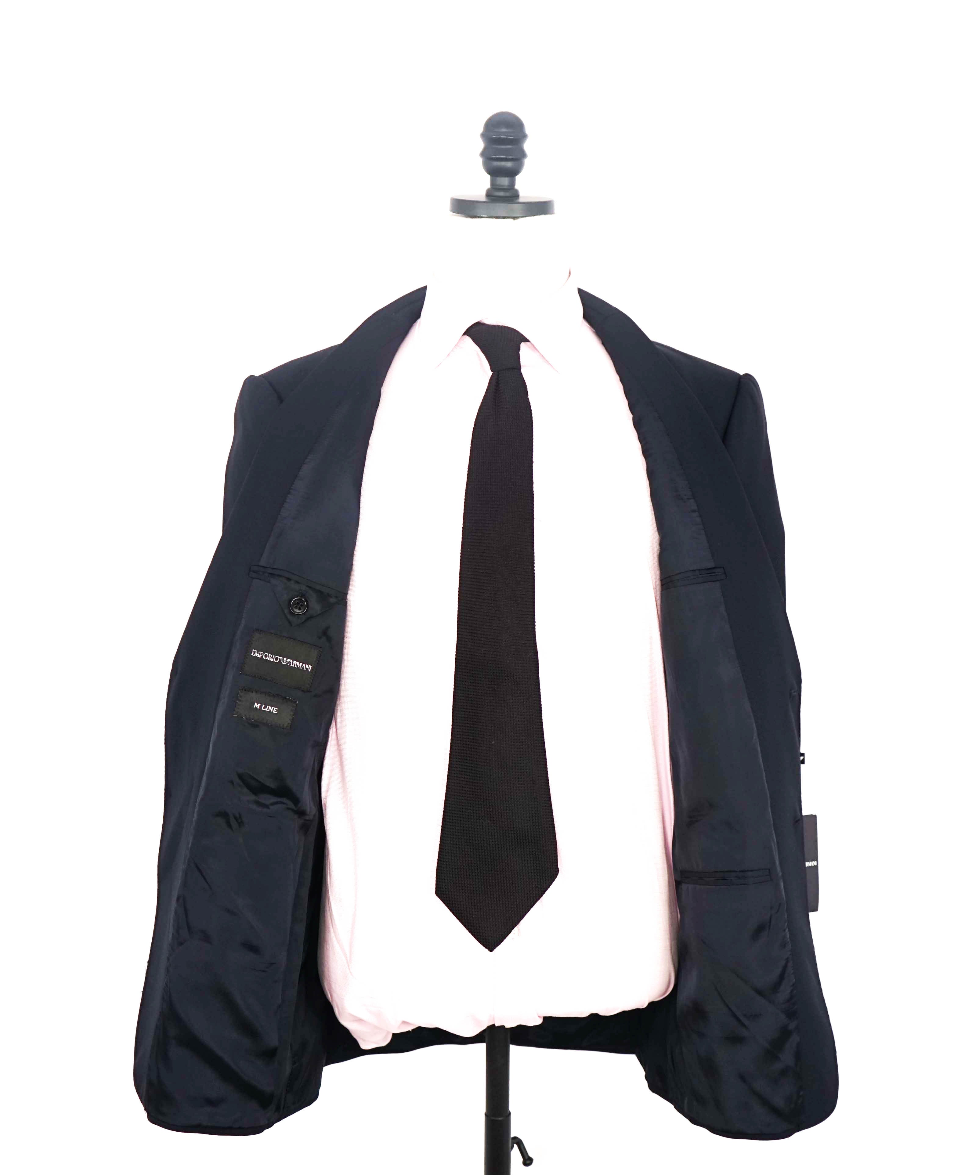 $1,995 EMPORIO ARMANI -Super 130's “M LINE” Navy Suit - 40R 35W