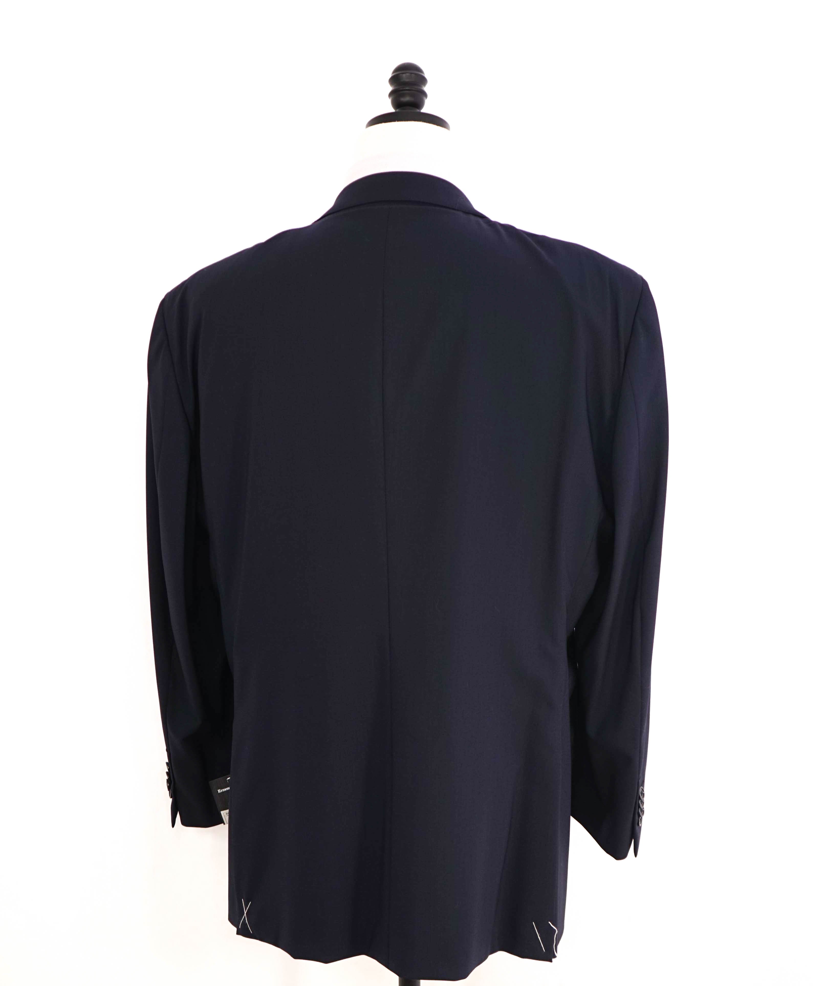 $3,495 ERMENEGILDO ZEGNA - Solid NAVY SU MISURA Wool Blazer - 50R US