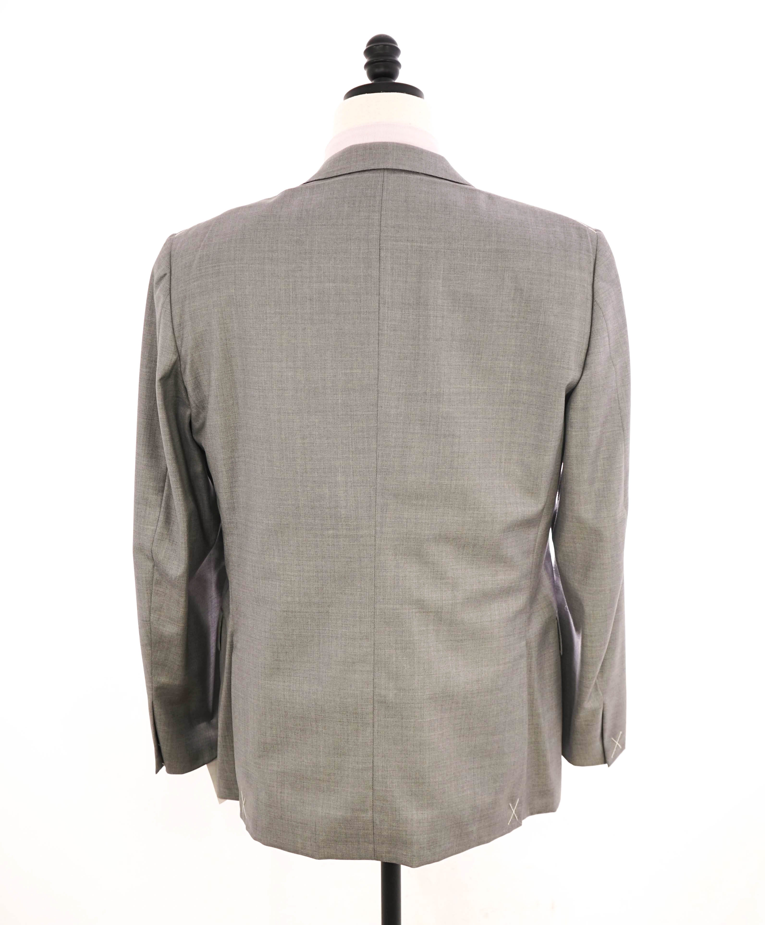 $3,495 ERMENEGILDO ZEGNA -"TROFEO" Light Gray Solid Blazer - 42R