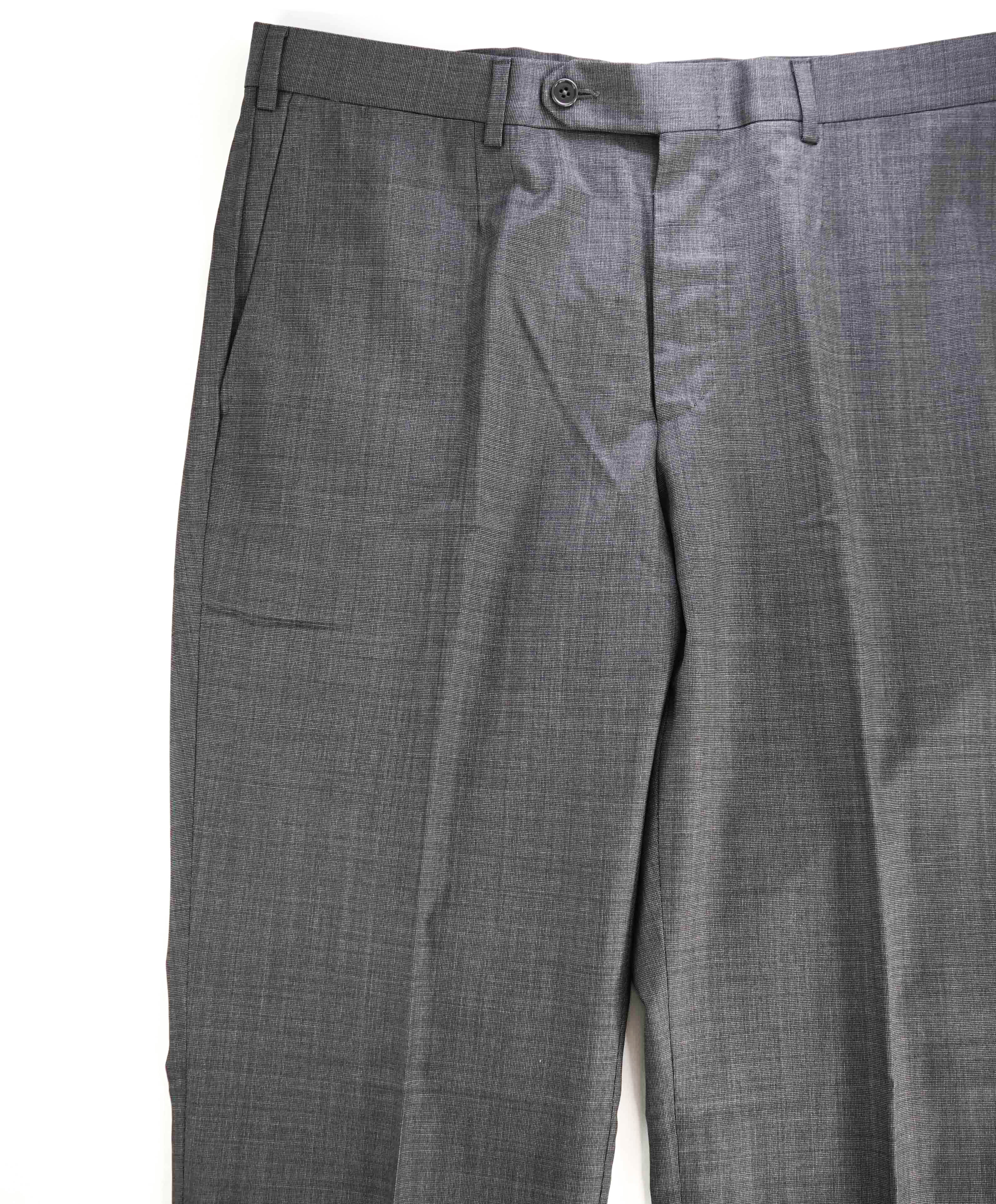 $795 ERMENEGILDO ZEGNA - "MILA" Textured Gray Dress Pants - 36W (52EU)