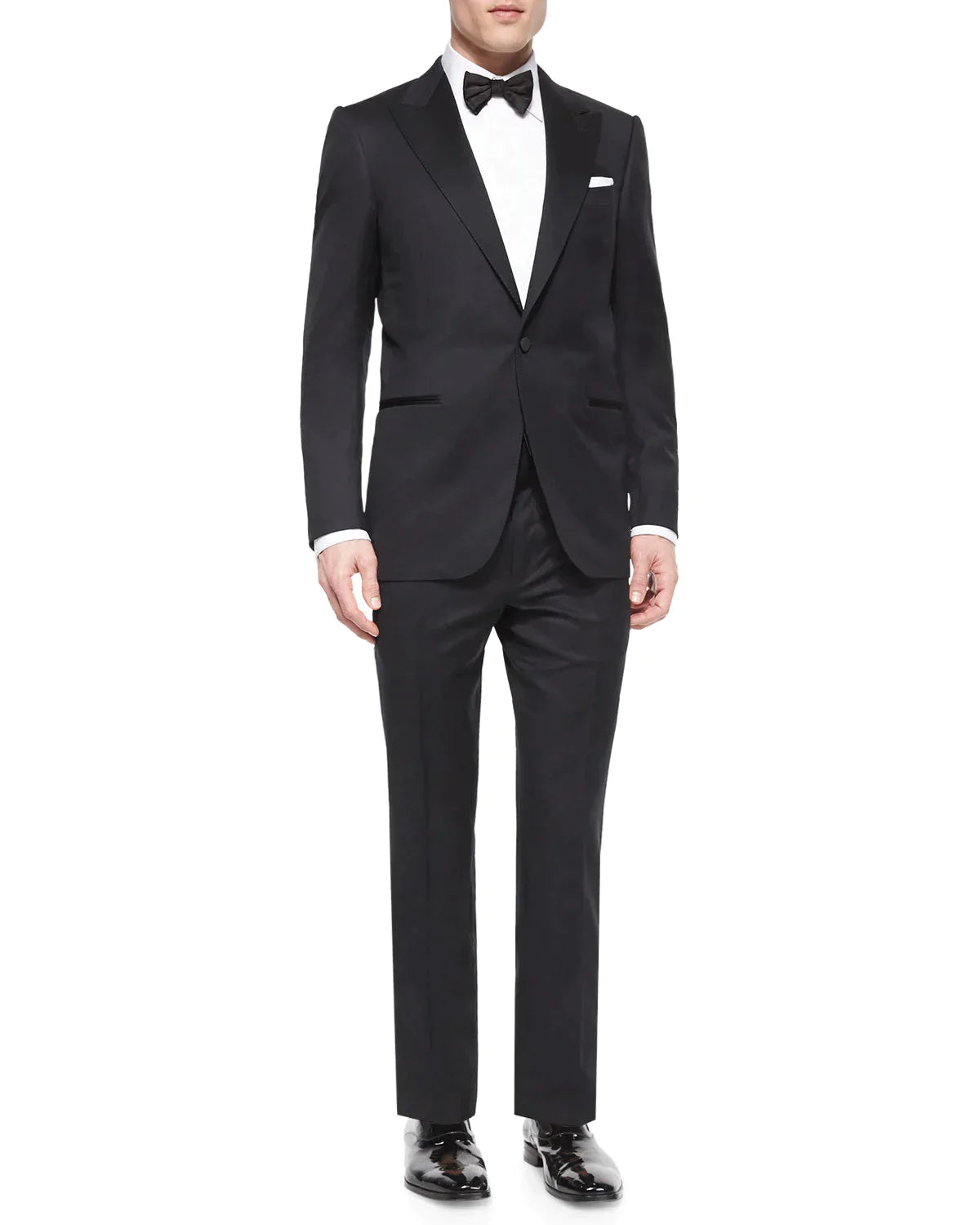 $3,995 ERMENEGILDO ZEGNA -"MICRONSPHERE" PEAK LAPEL Tuxedo - 44L 38W