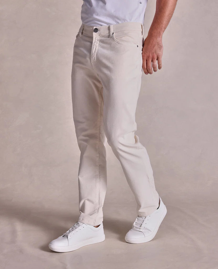 $495 ELEVENTY - IVORY Cotton 5-Pocket Corduroy Chino Casual/Slim Pants- 36W