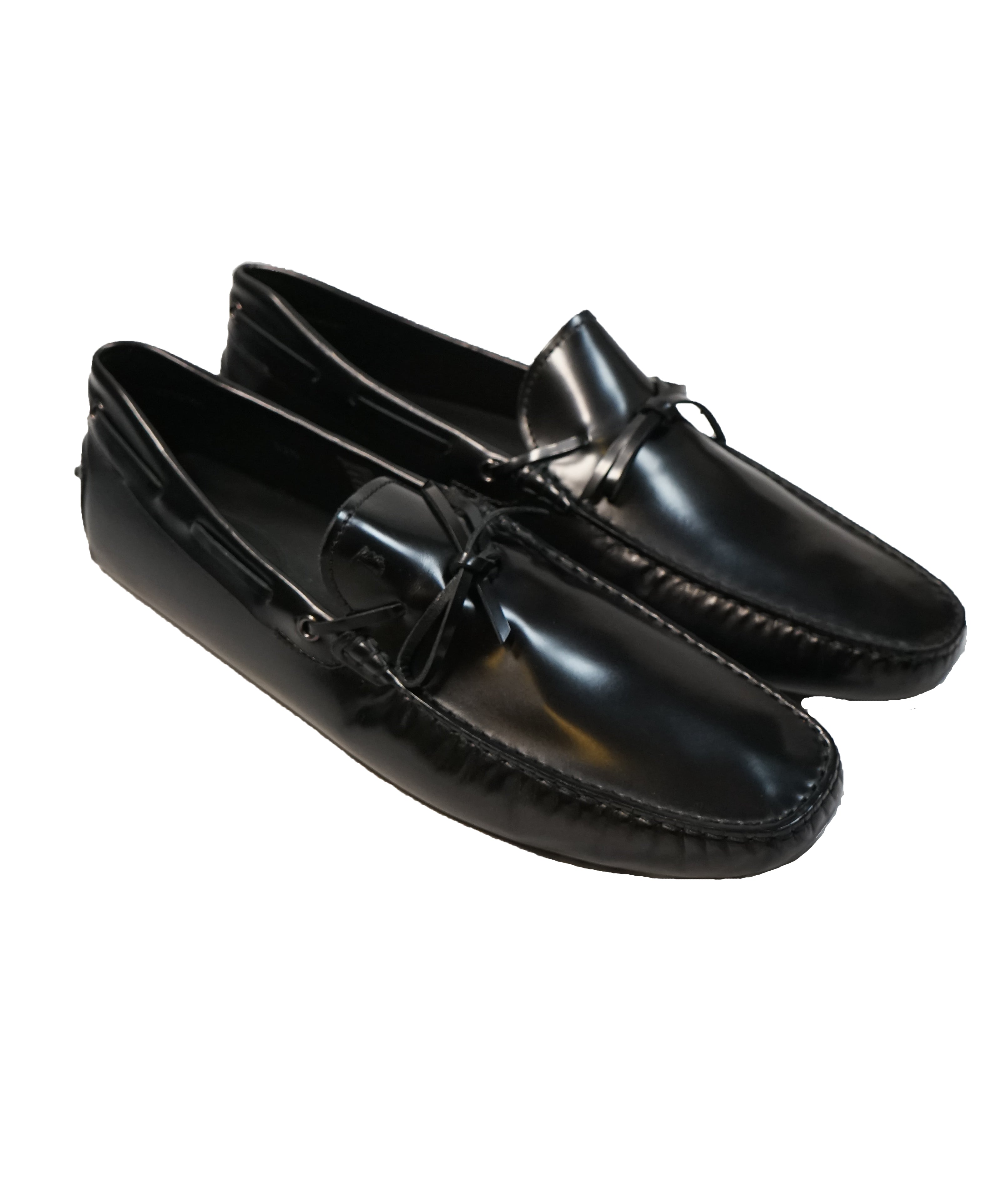 TOD’S - Gommini Laccetto Black On Black Driving Loafer - 13.5