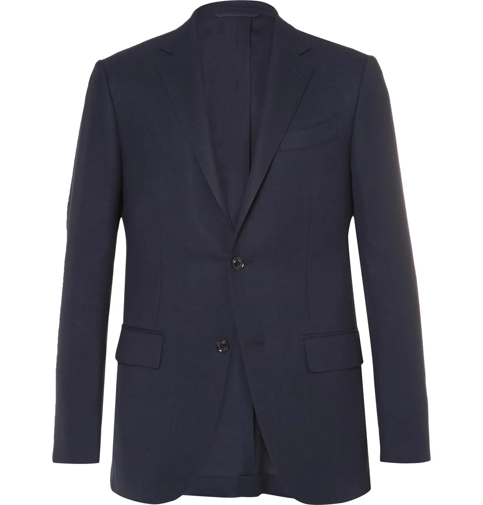$3,290 ERMENEGILDO ZEGNA-“HIGH PERFORMANCE PACKAWAY” Navy Blazer- 42S