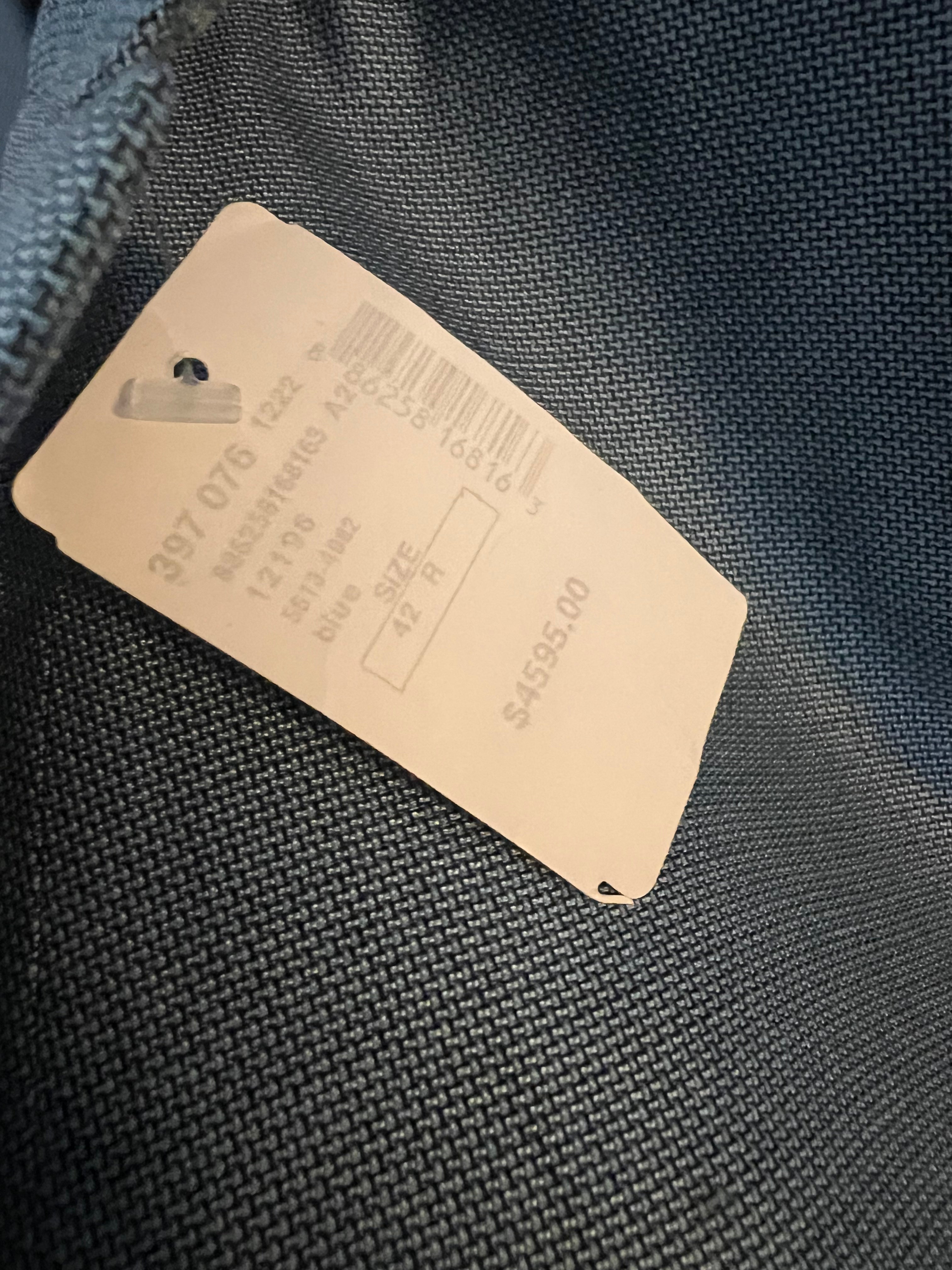 $4,800 BRIONI - Baby Blue Patch Pocket Hand Made Italy Blazer- 42R US