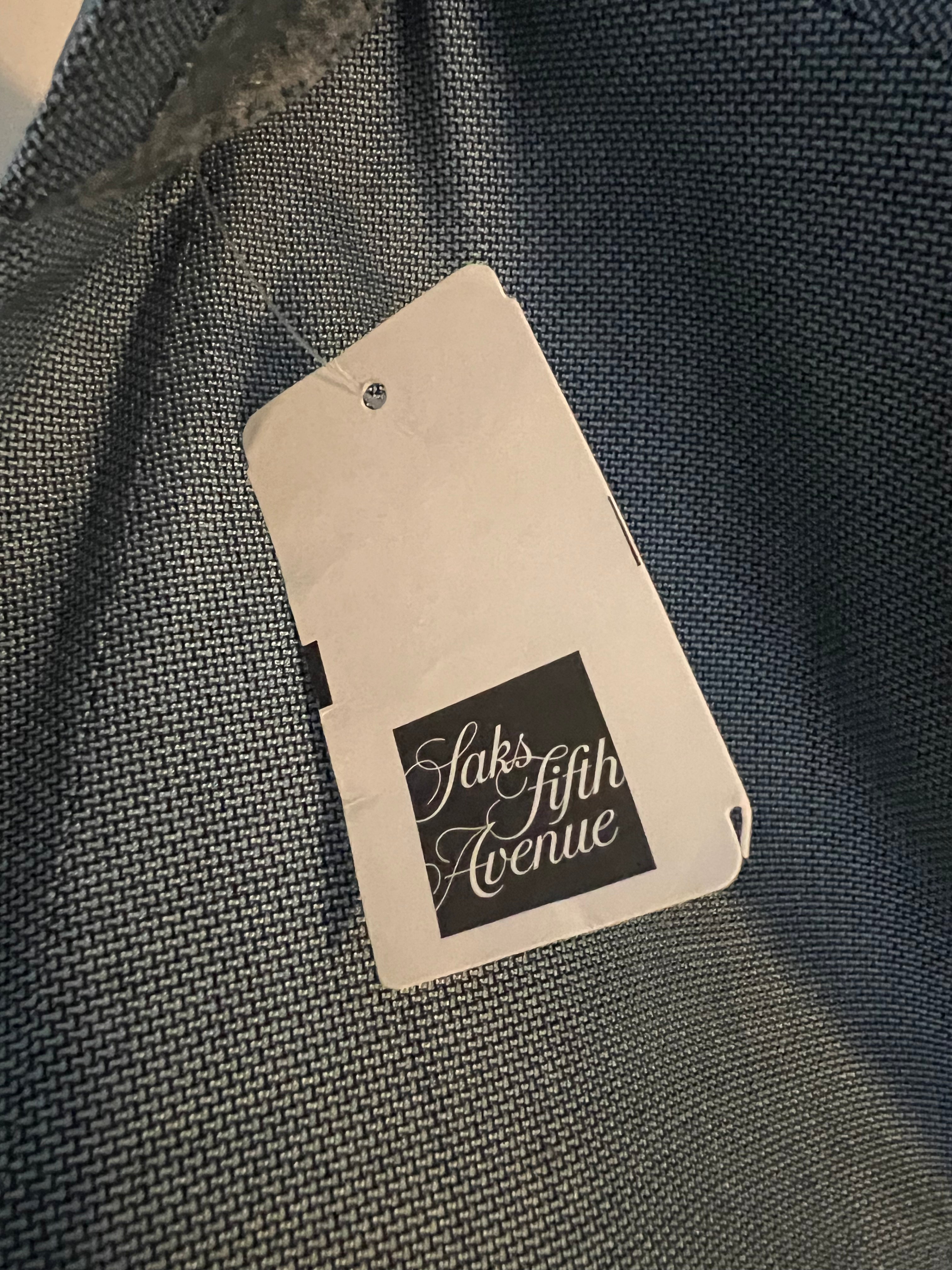 $4,800 BRIONI - Baby Blue Patch Pocket Hand Made Italy Blazer- 42R US