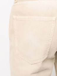ELEVENTY - 5-Pocket Neutral Beige/Ivory Chino Twill/Cord Cotton Pants - 33W