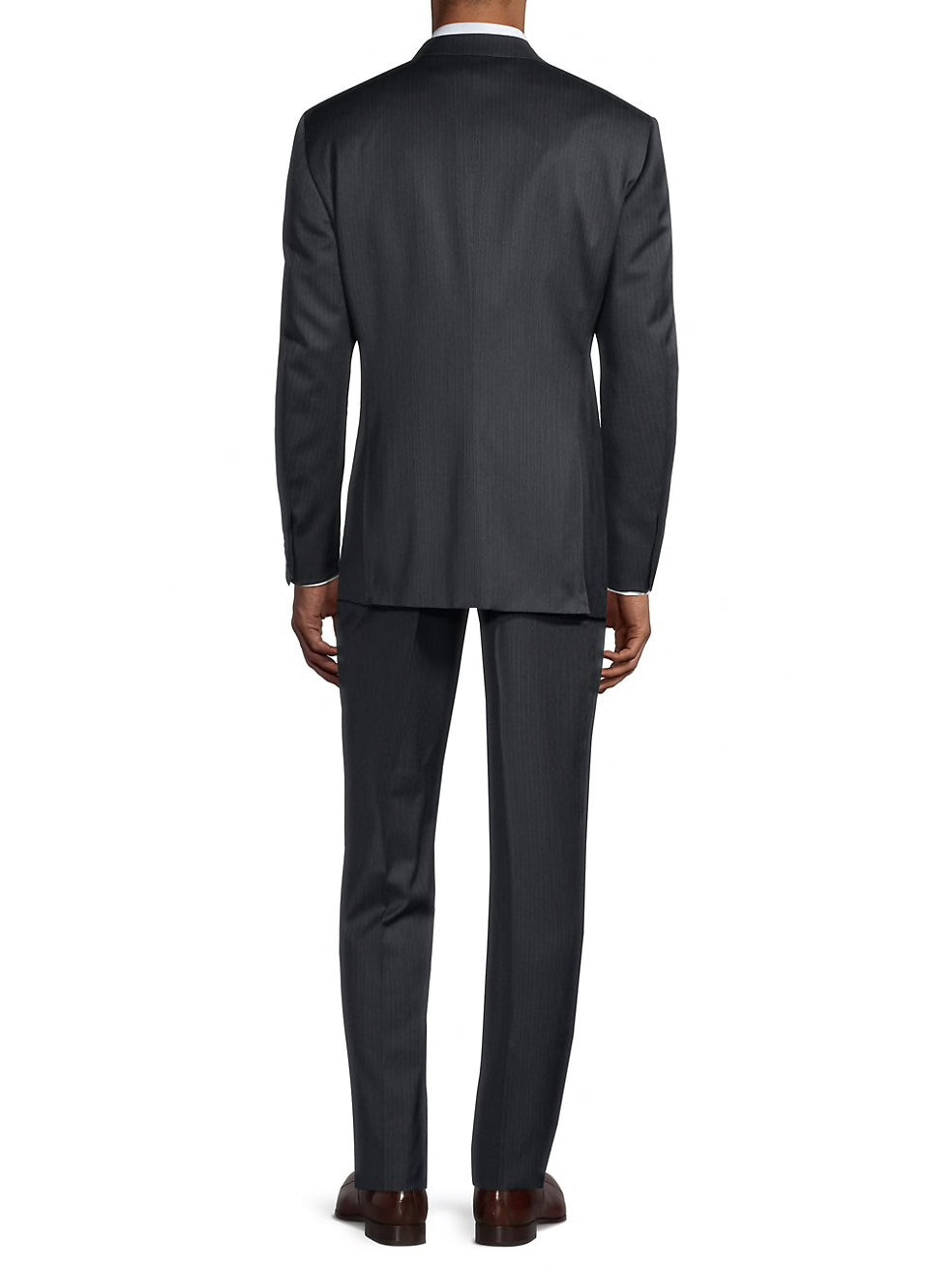 *CANALI EXCLUSIVE* - PREMIUM Collection Super 150's Narrow Stripe Gray Suit - 50R