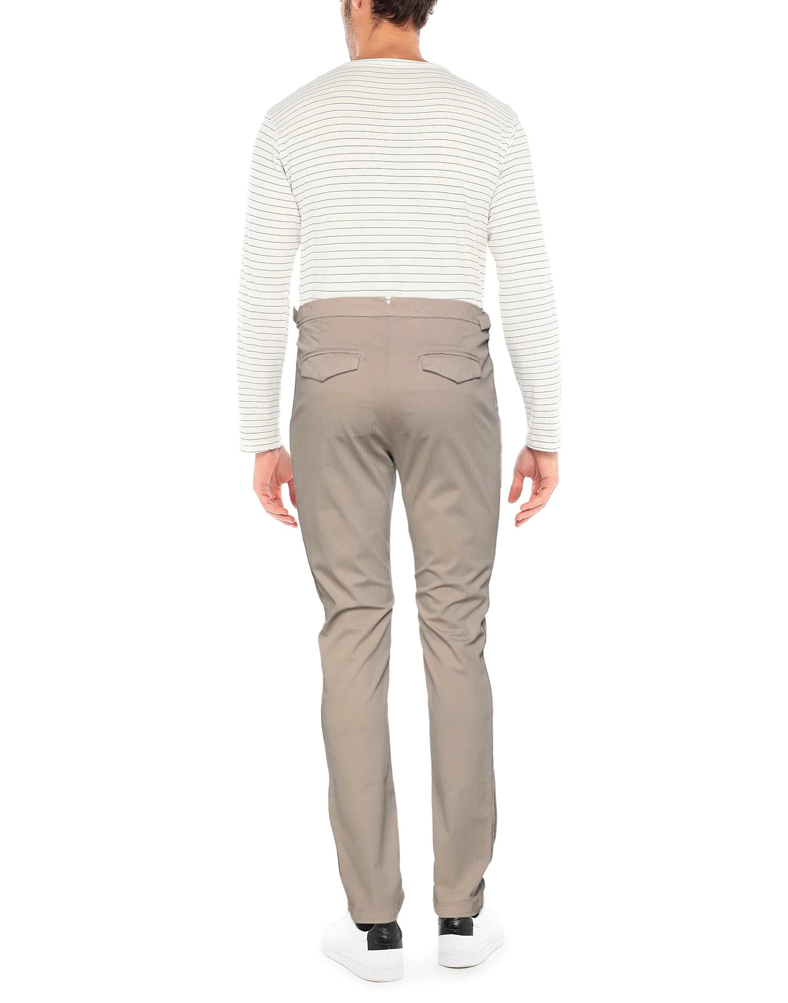 $495 ELEVENTY - *SIDE TABS* Cotton W Side Stripe Taupe Slim Casual Pants- 33W