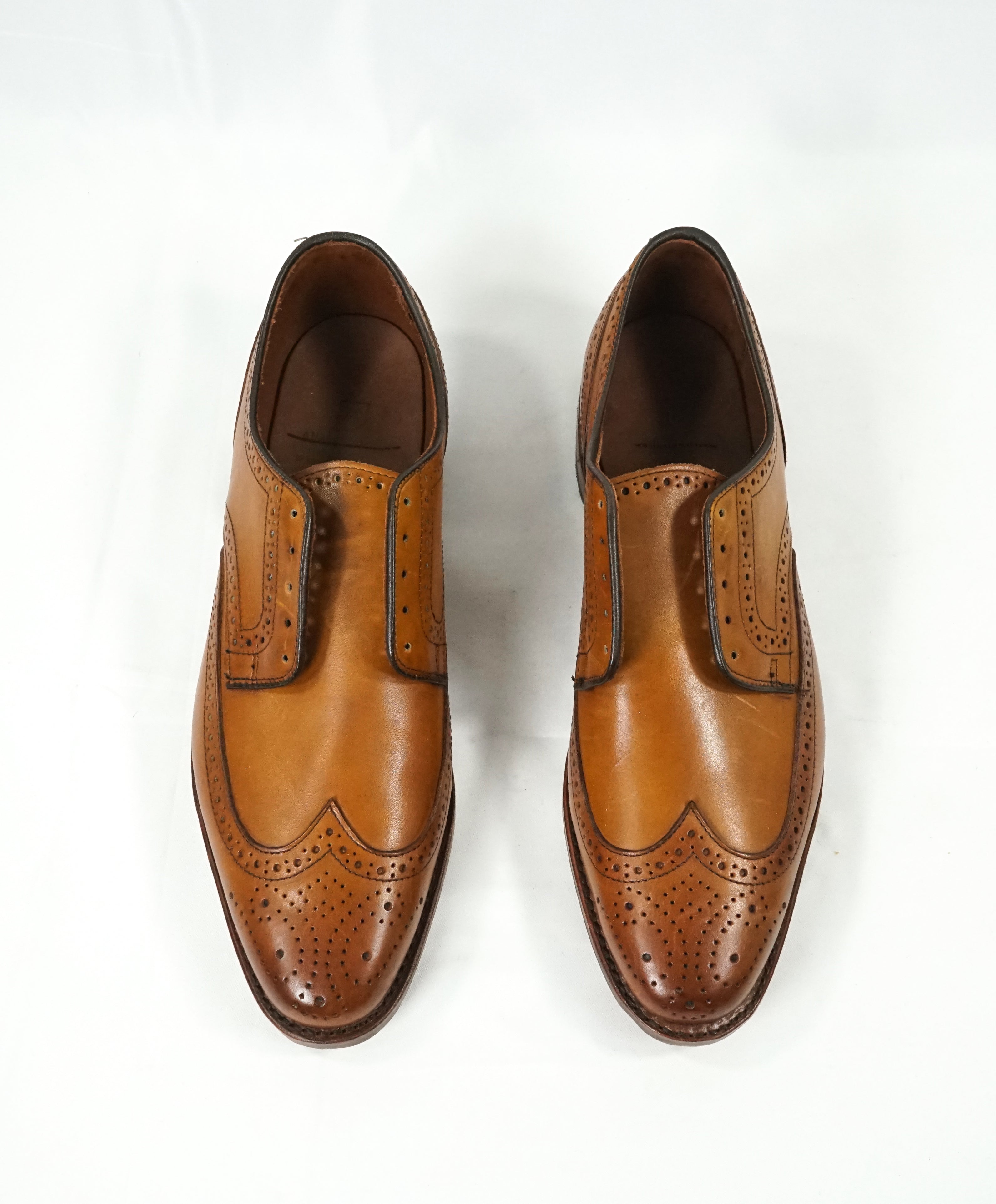 ALLEN EDMONDS - “Stuttgart” Brown Whiskey Leather Brogue Oxfords- 10.5 D