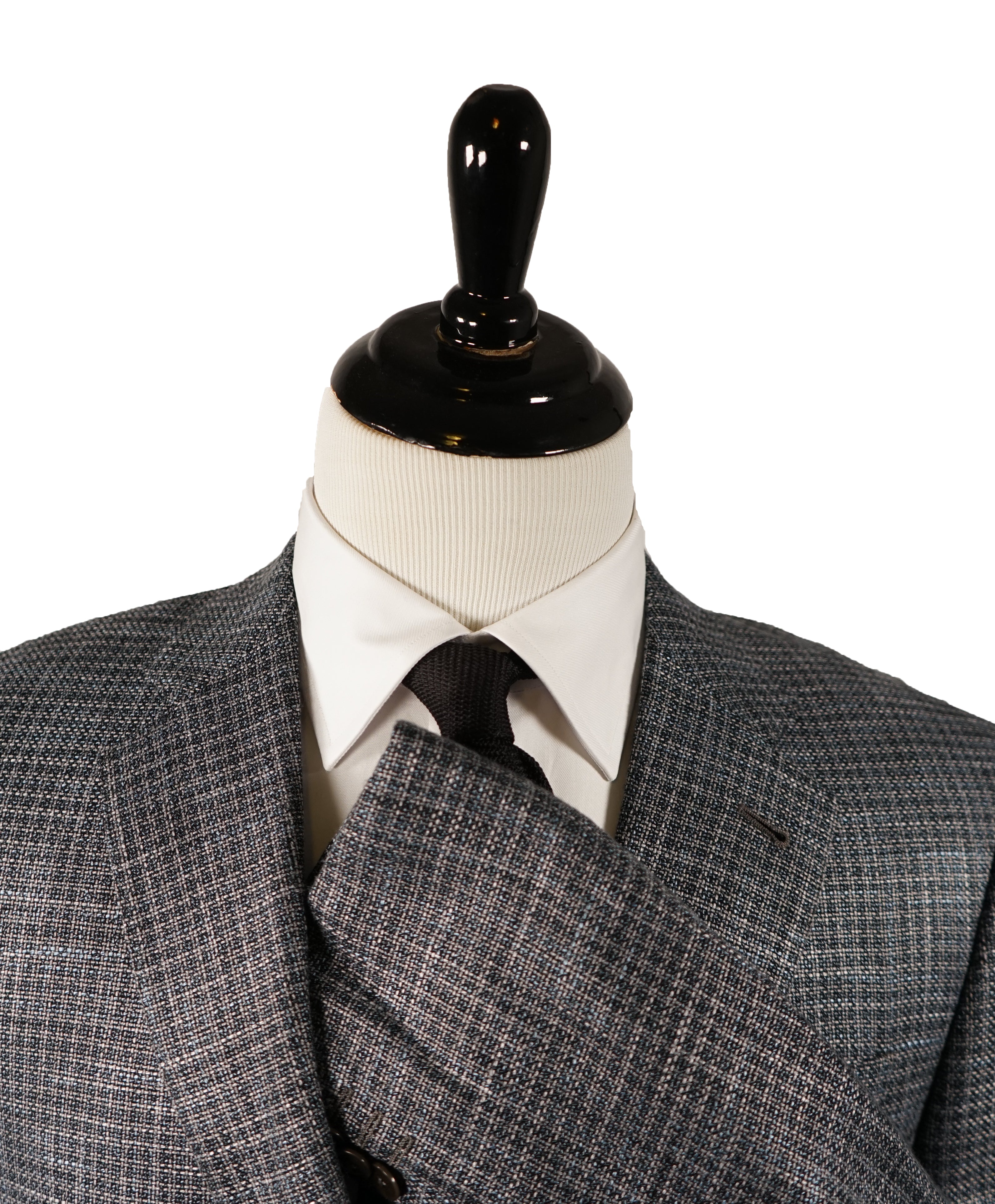 ARMANI COLLEZIONI - “E Line” Green Turquoise Woven Blazer - 40R