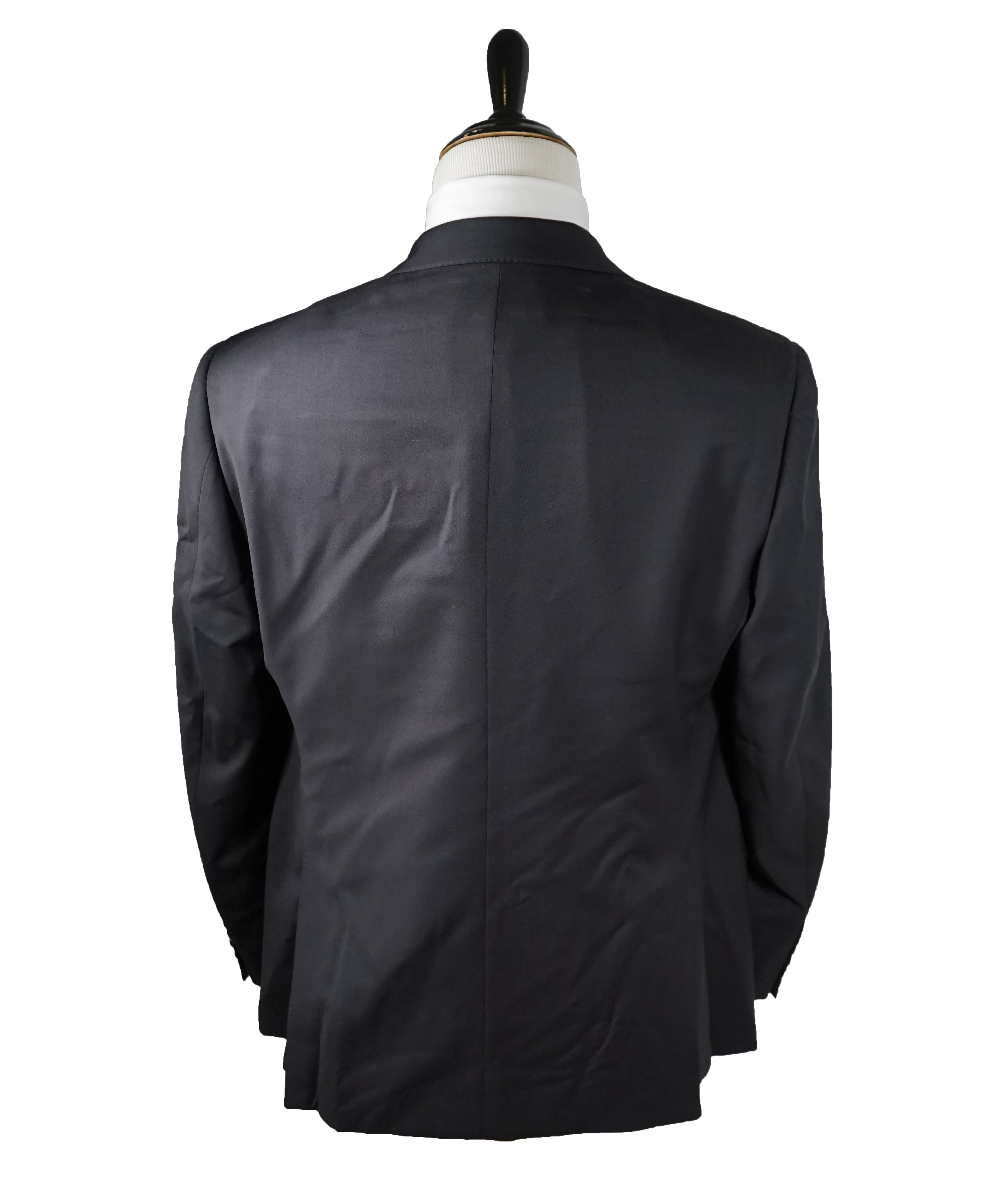 ARMANI COLLEZIONI - “G Line” Natural Stretch Solid Navy Suit - 44R