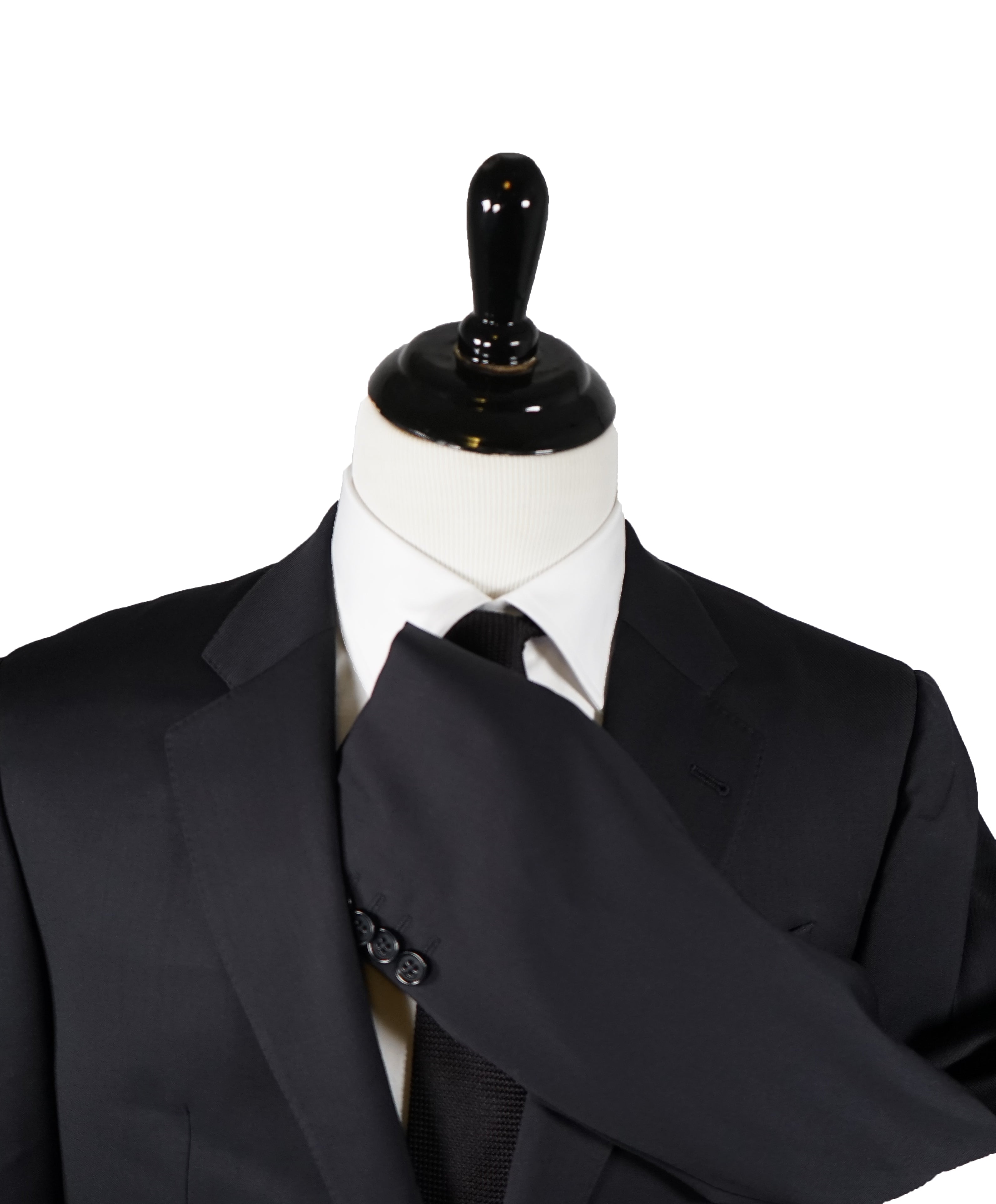 ARMANI COLLEZIONI - “G Line” Natural Stretch Solid Navy Suit - 44R