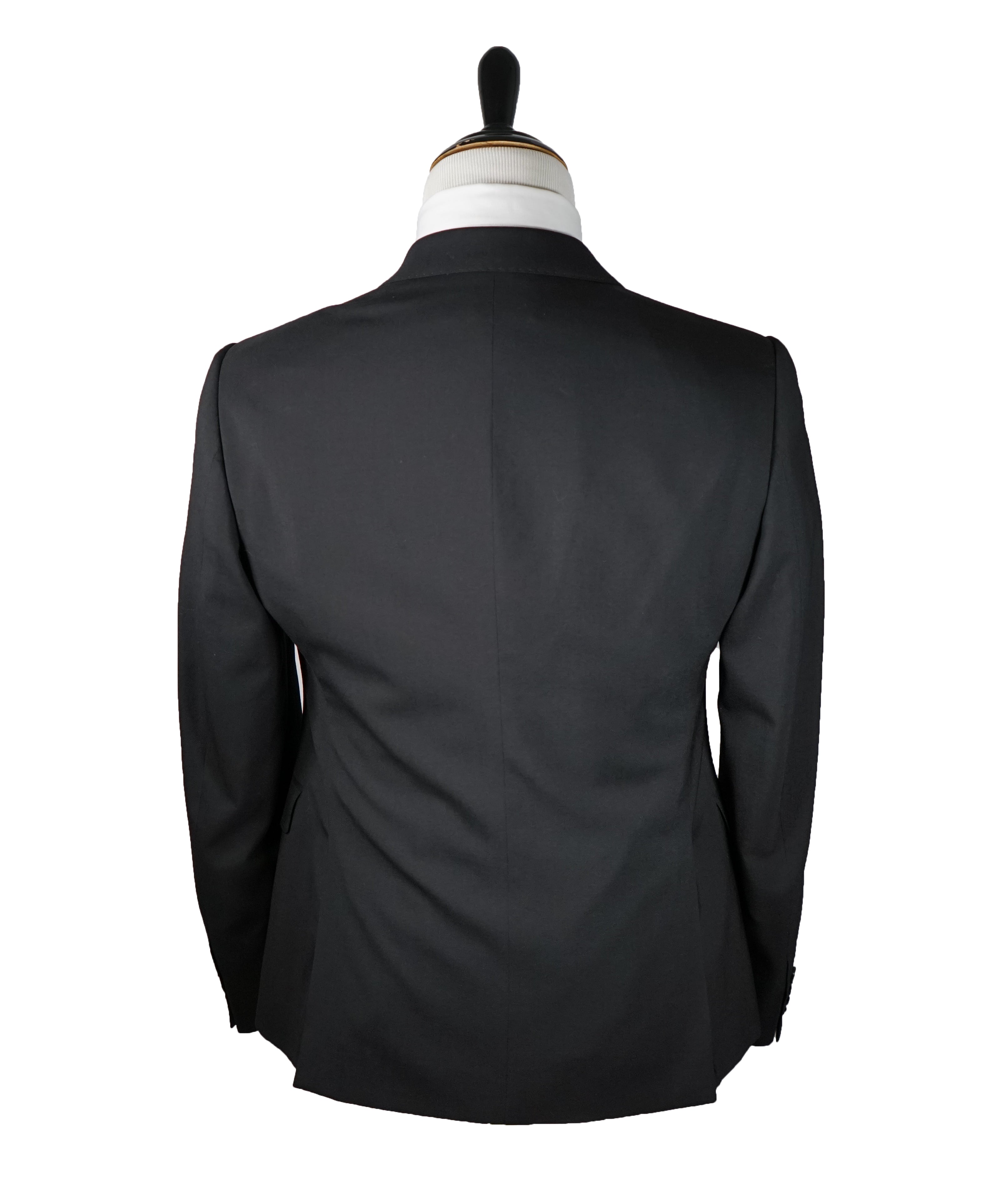 ARMANI COLLEZIONI - M Line Slim Drop 8 Black Peak Lapel Suit - 42R