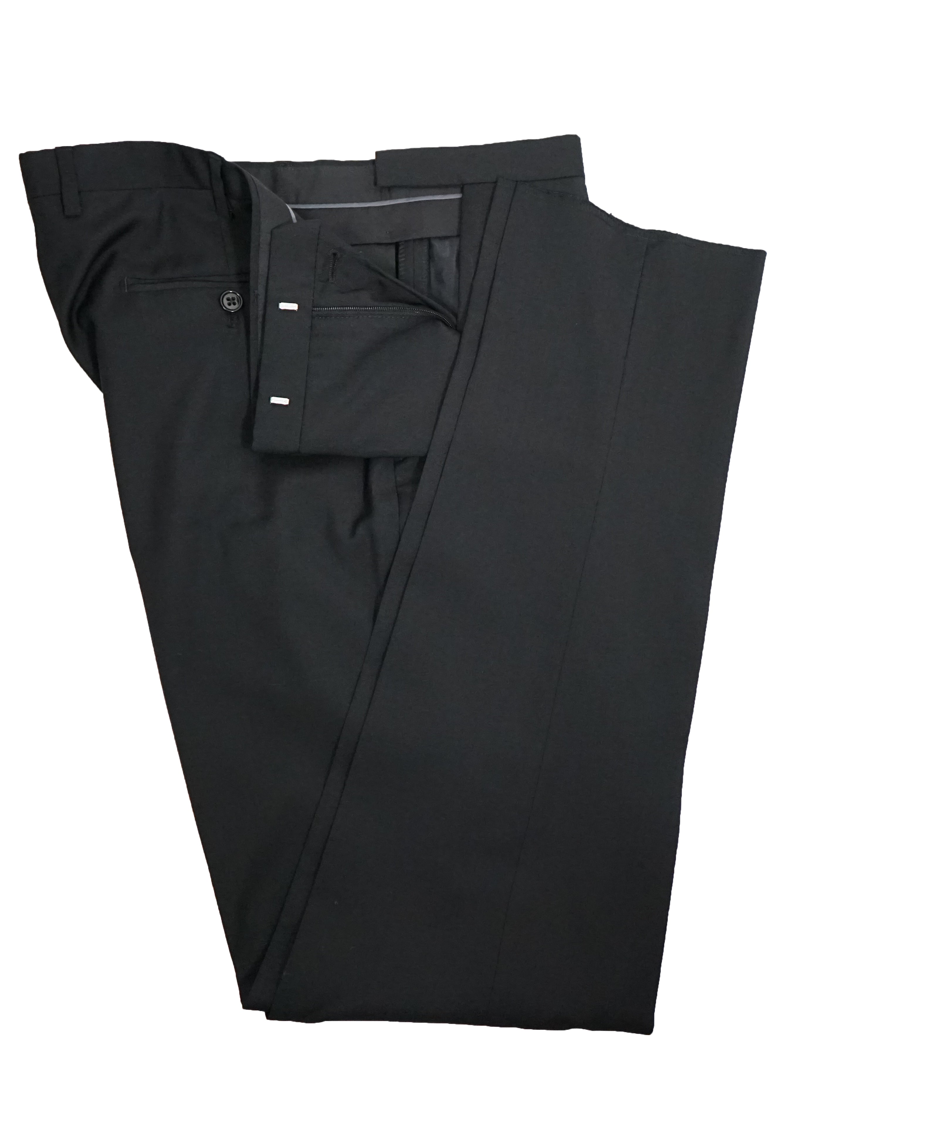 ARMANI COLLEZIONI - M Line Slim Drop 8 Black Peak Lapel Suit - 42R