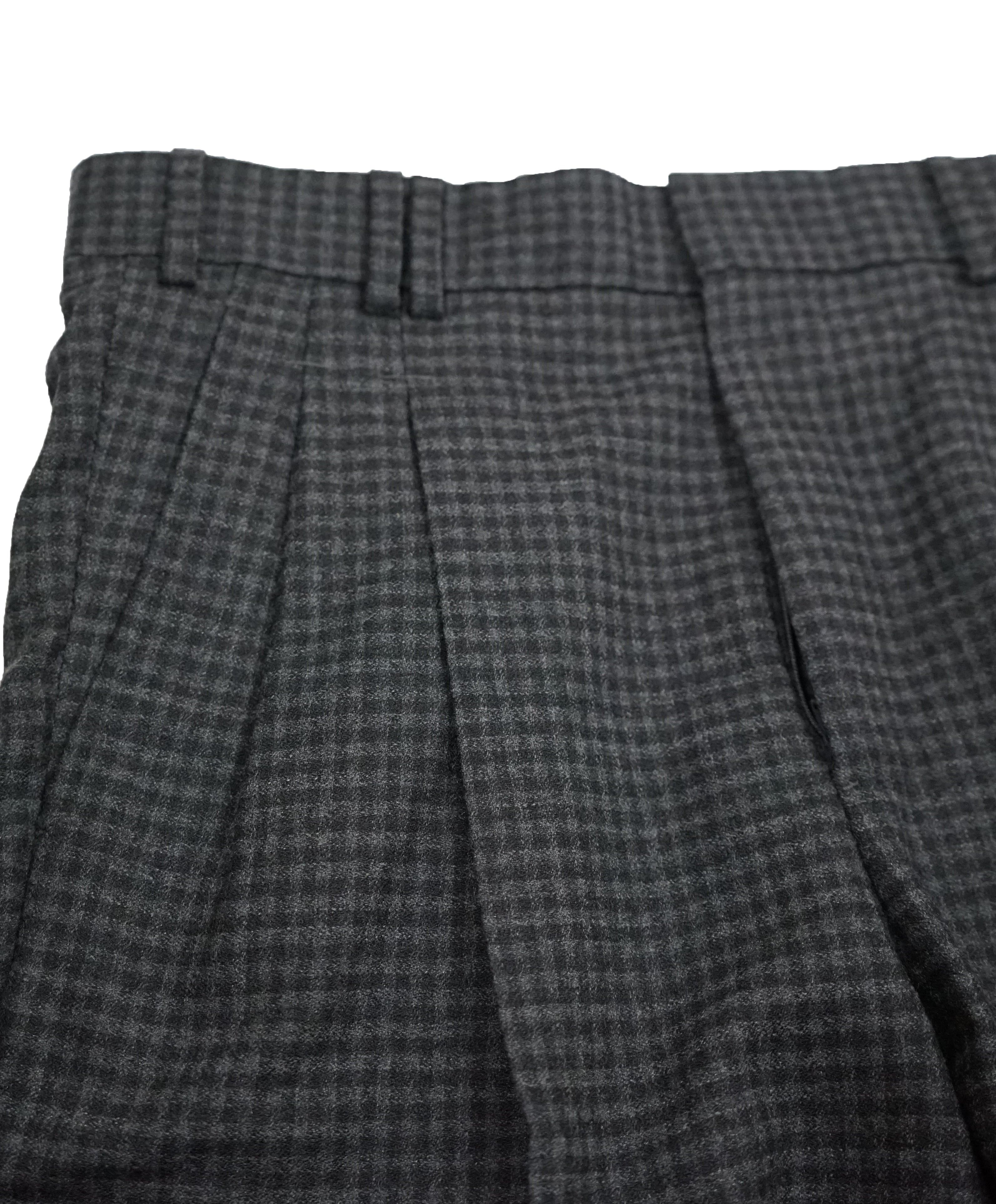 ARMANI COLLEZIONI - "M Line" Slim Drop 8 Melange Check RUNWAY SUIT - 40R