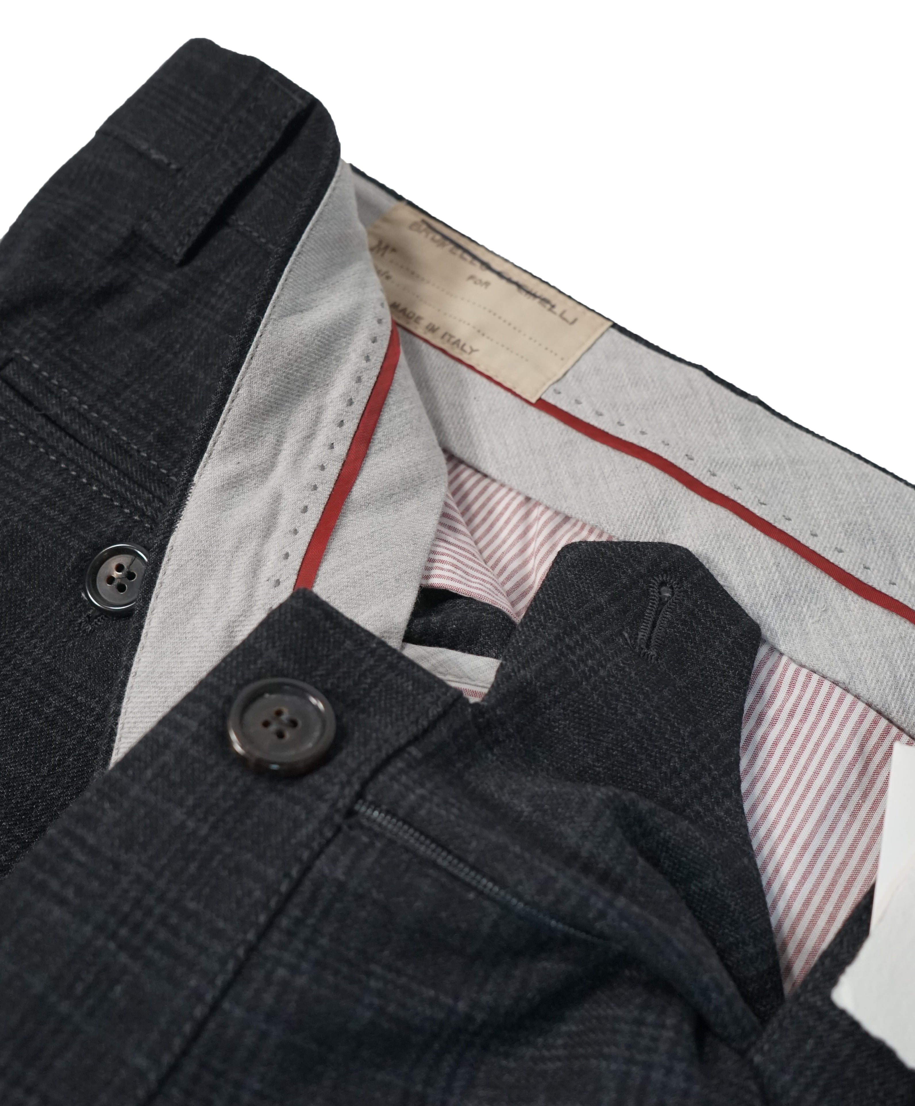 BRUNELLO CUCINELLI - Plaid Wool & Cotton Pants - 32W