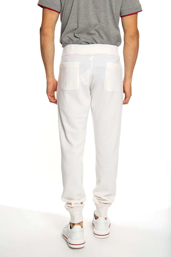 $1,095 ELEVENTY - Ivory CASHMERE / WOOL Blend Jogger Sweat Pants - M