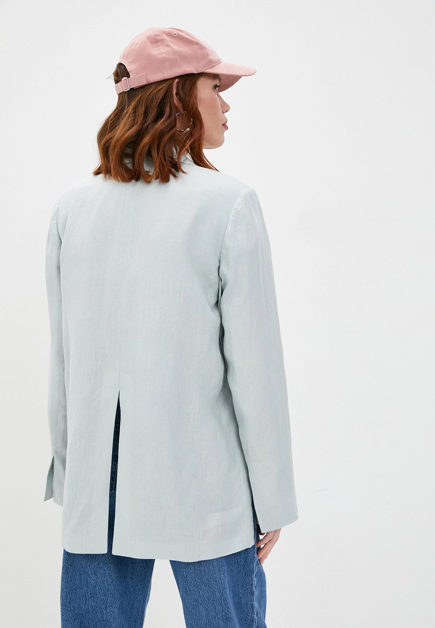 $795 ELEVENTY - Pure LINEN Flared Jacket With Side Slits Blazer Top - 6 / 44