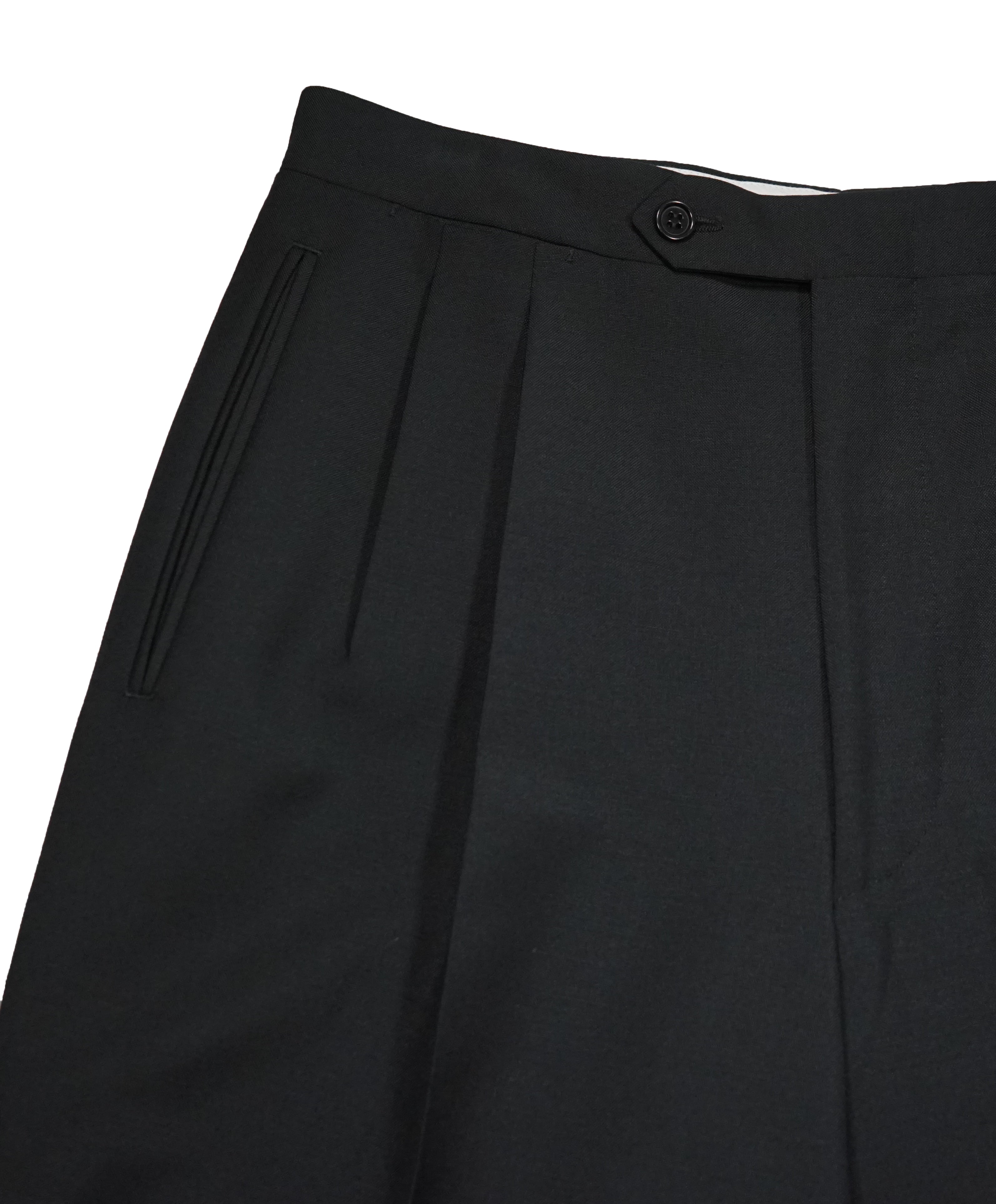 CANALI - Wool & Mohair Black Tux Dinner Pants - 30W