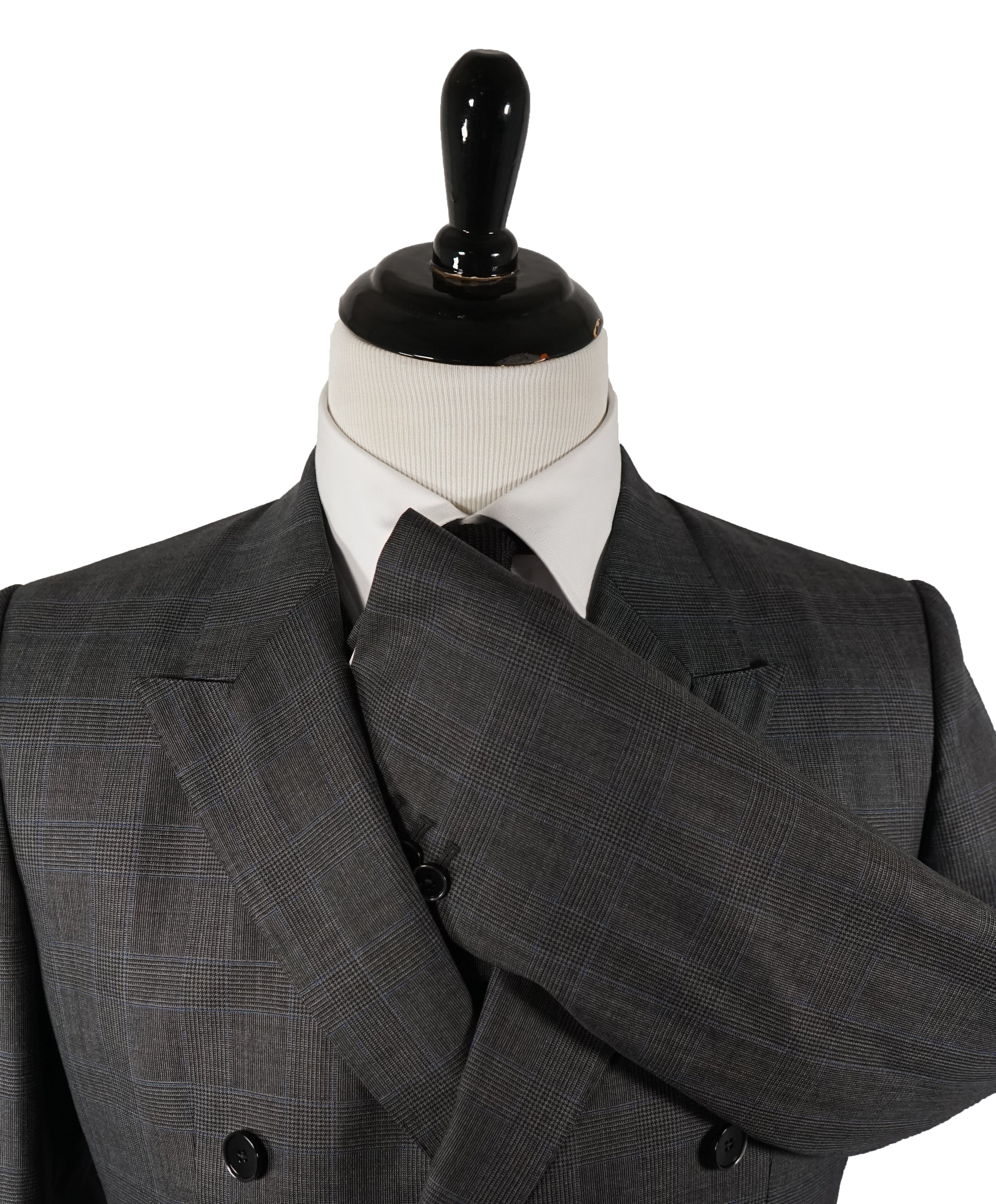 DOLCE & GABBANA - “SICILIA” Prince of Wales Blue Check Double-Breasted Suit - 40R