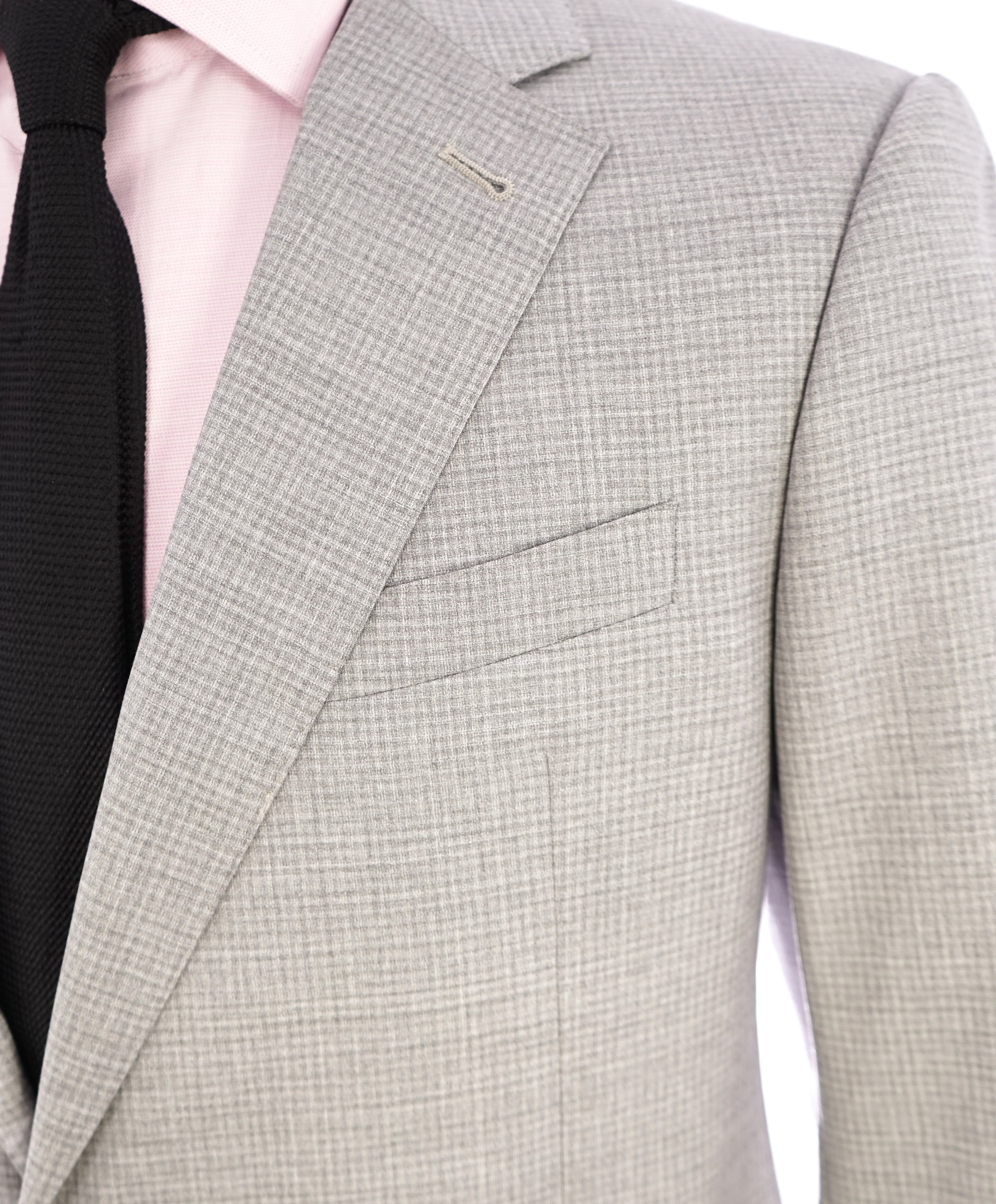 ARMANI COLLEZIONI - “S Line” Slim Check Plaid Neutral Beige Blazer - 42R