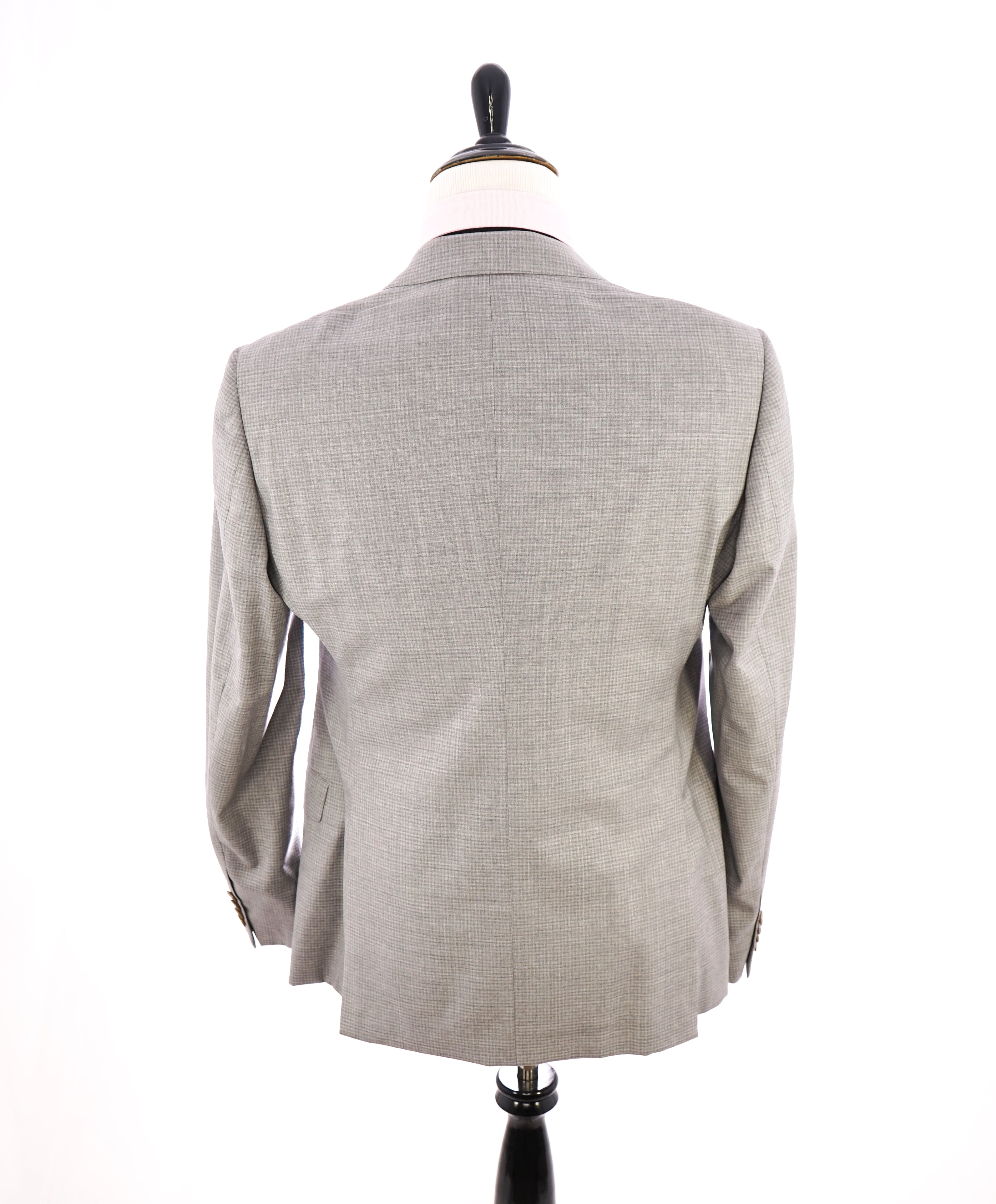 ARMANI COLLEZIONI - “S Line” Slim Check Plaid Neutral Beige Blazer - 42R