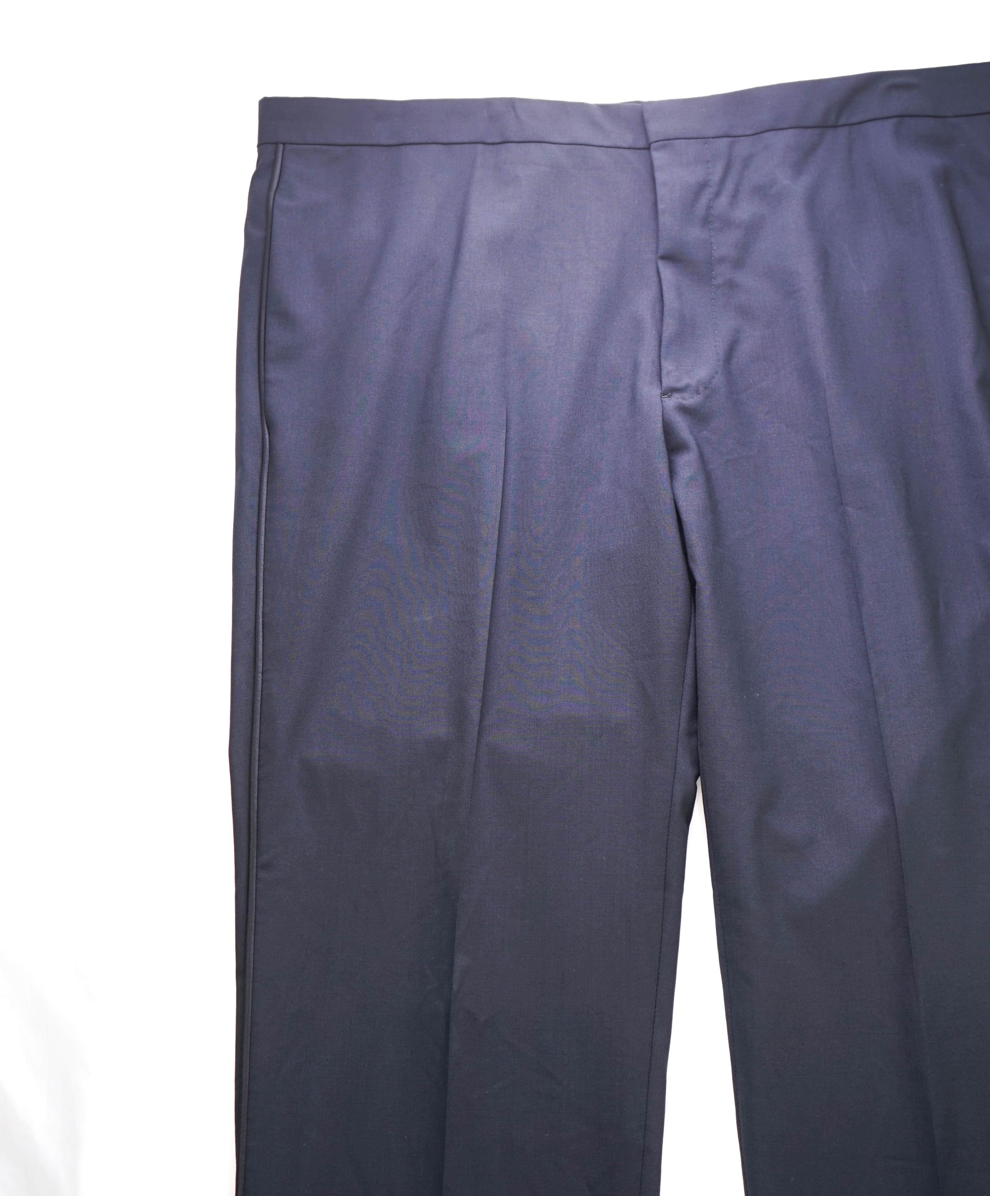 ARMANI COLLEZIONI - Navy Blue Tux Dinner Flat Front Dress Pants - 42W