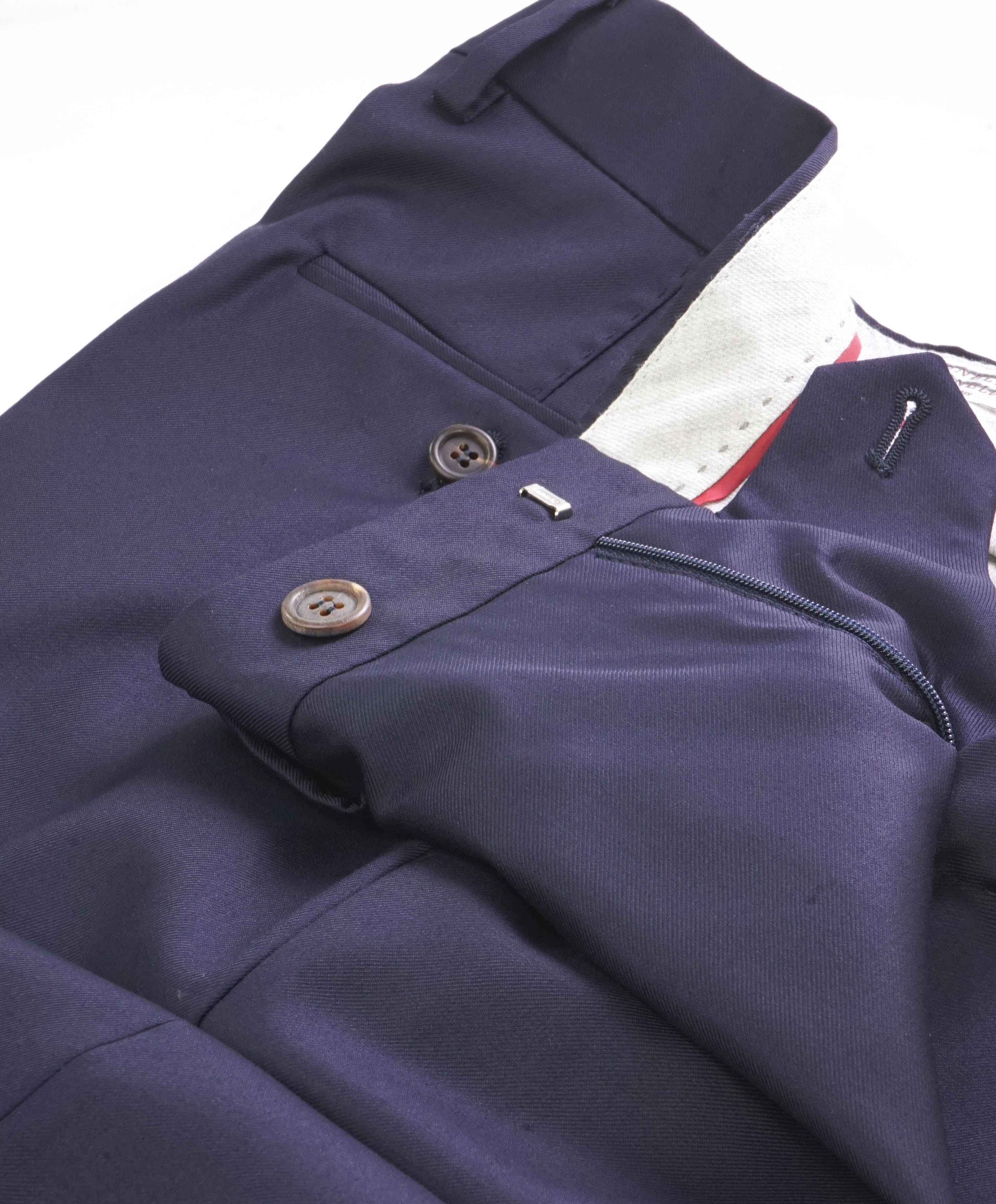 BRUNELLO CUCINELLI - WOOL *CLOSET STAPLE* Navy Blue Dress Pants - 33W