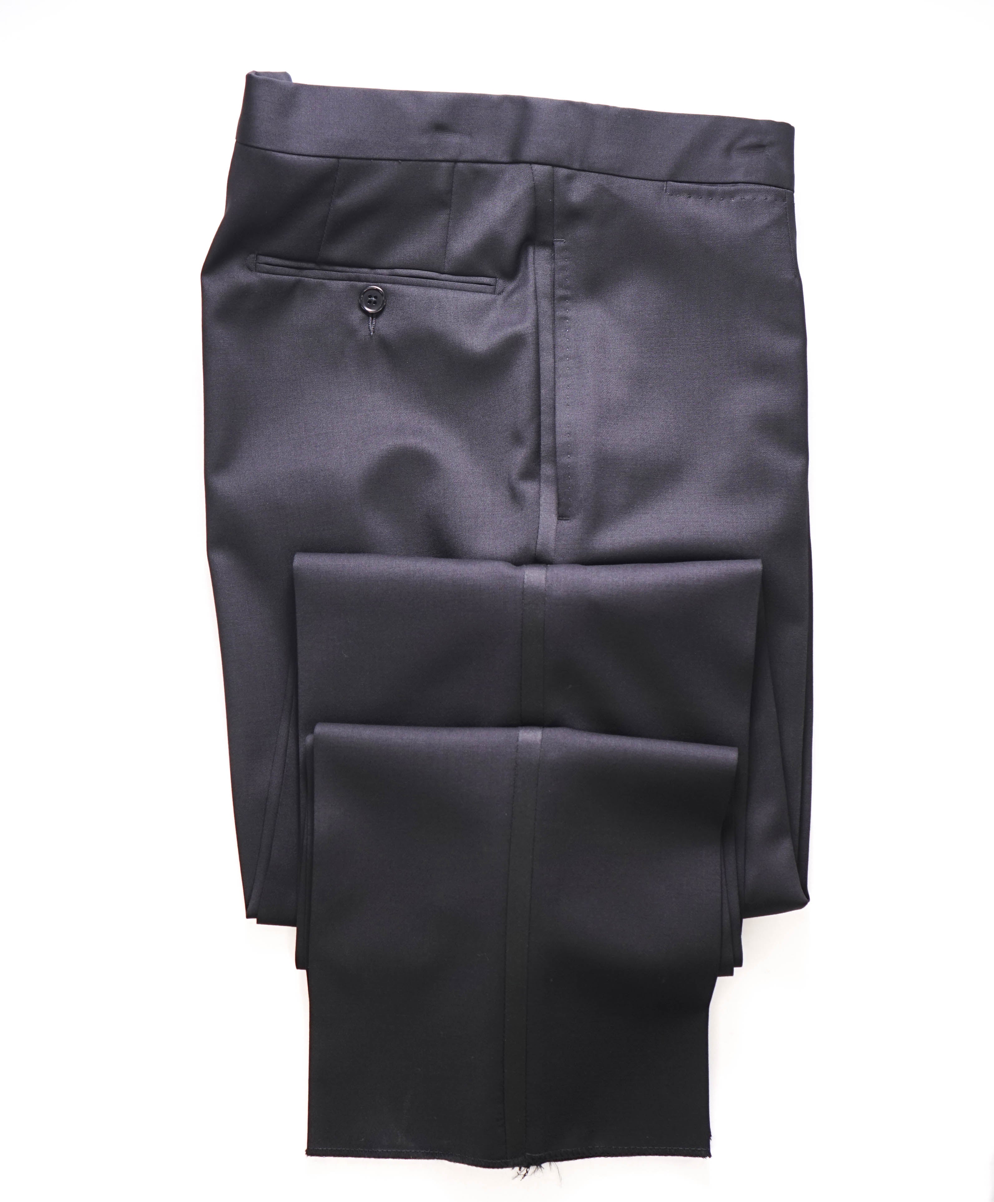 ERMENEGILDO ZEGNA - "219525" Black Side Stripe Tuxedo Pants - 34W (50EU)