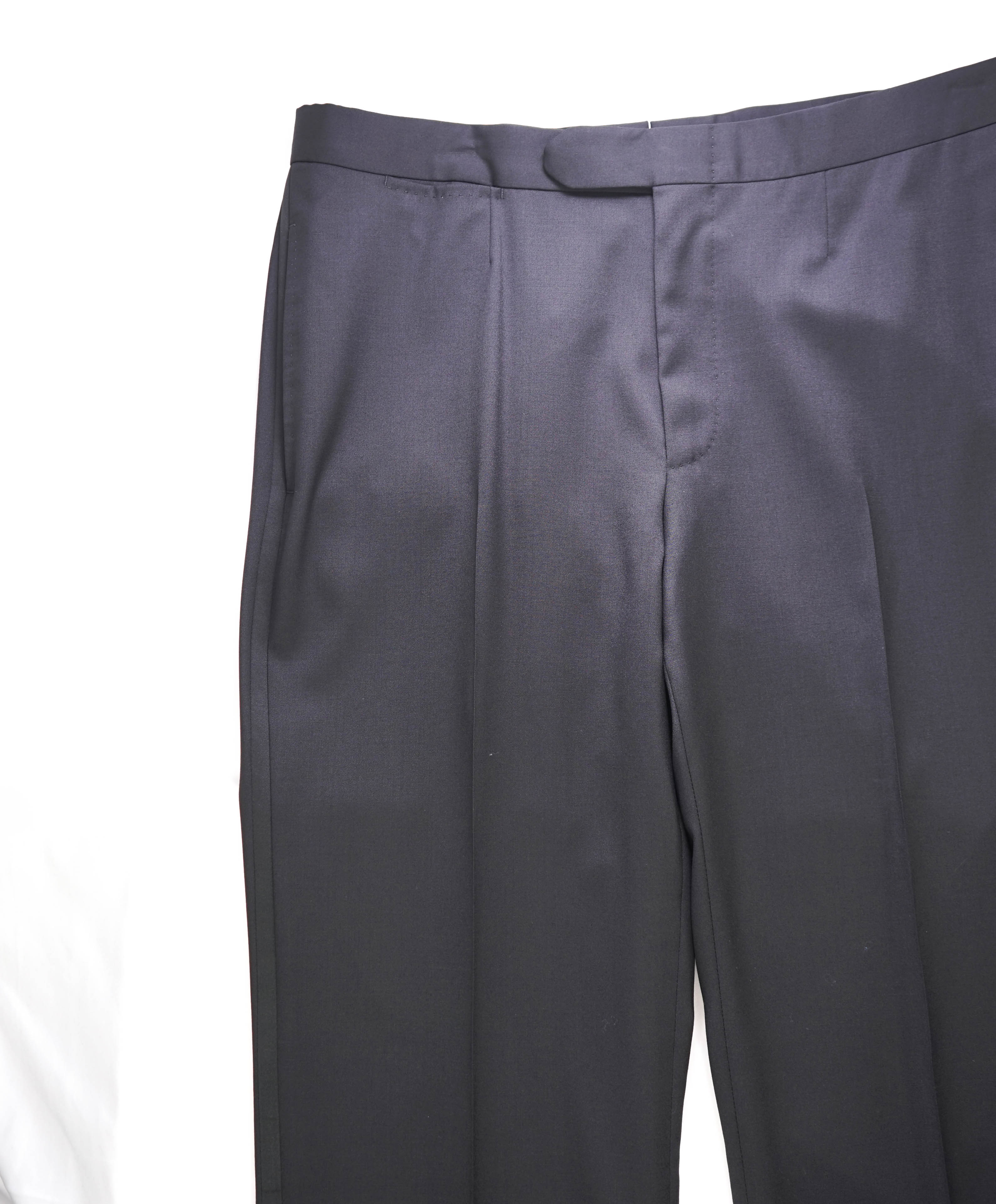 ERMENEGILDO ZEGNA - "219525" Black Side Stripe Tuxedo Pants - 34W (50EU)