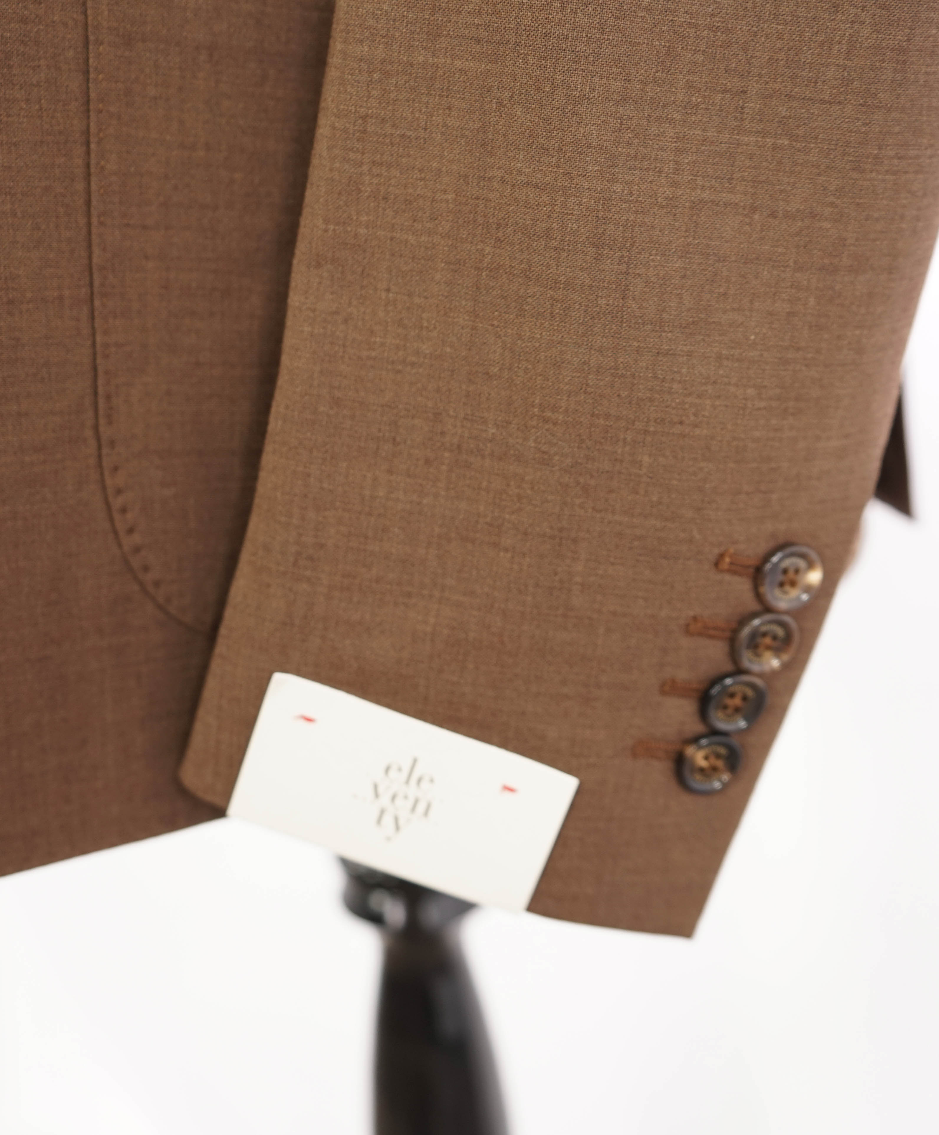 ELEVENTY - Brown Patch Pocket Double Breasted Jacket Blazer - 40US (50 EU)