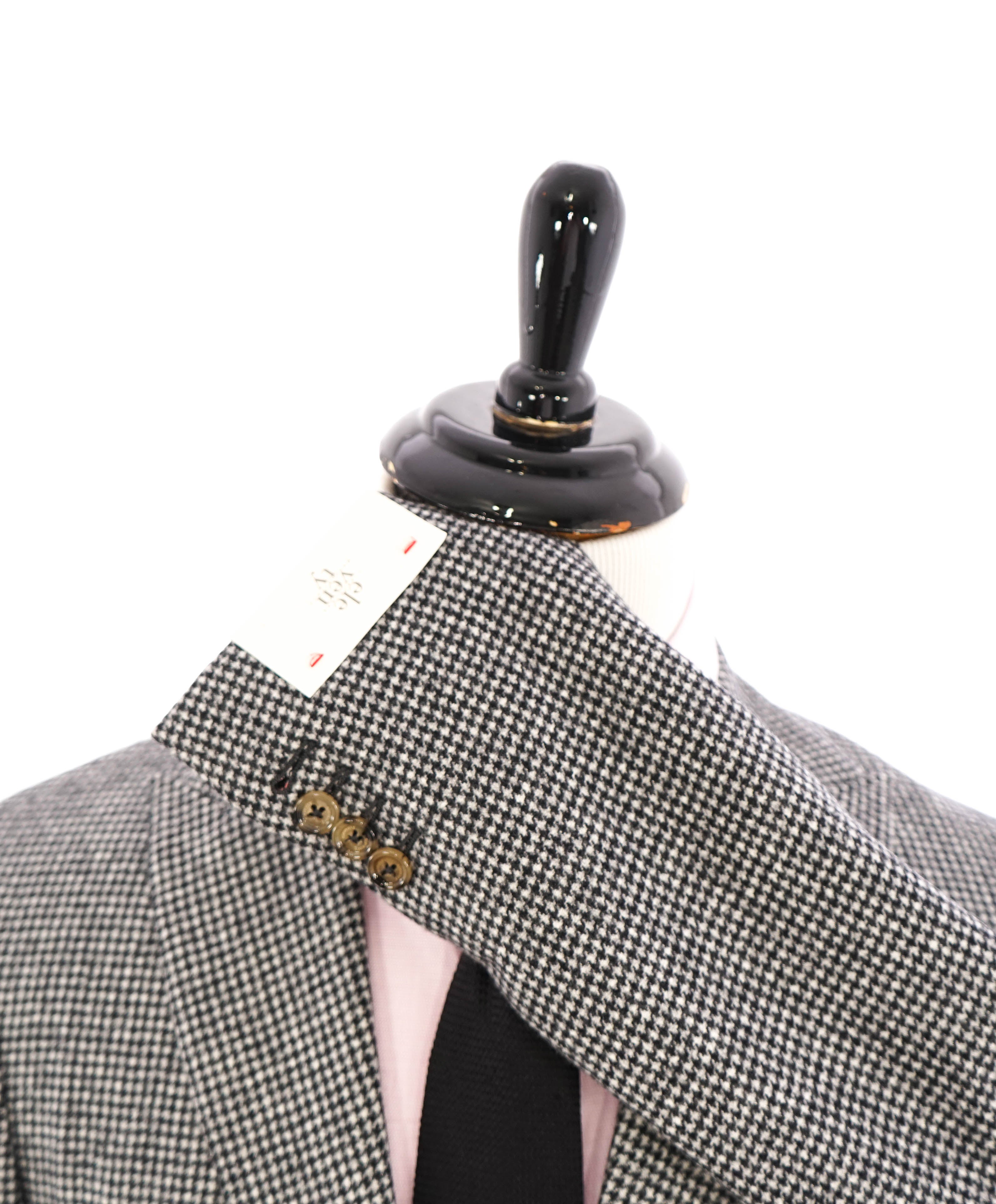 ELEVENTY - Black & Ivory HOUNDSTOOTH Semi-Lined Blazer - 40US (50 EU)