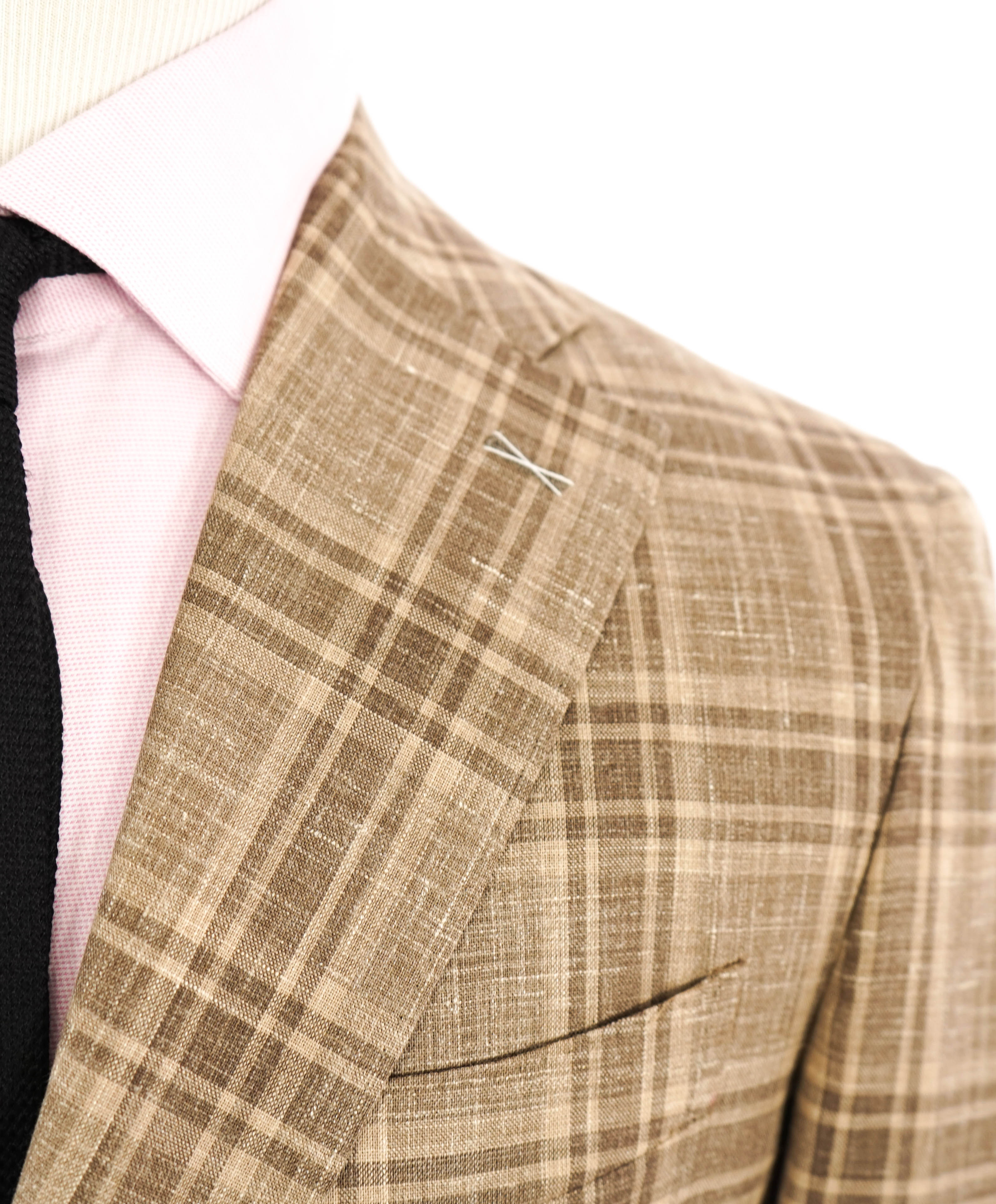 ELEVENTY - By ERMENEGILDO ZEGNA "Wool/Linen/Silk" Neutral Blazer - 40 (50 EU)