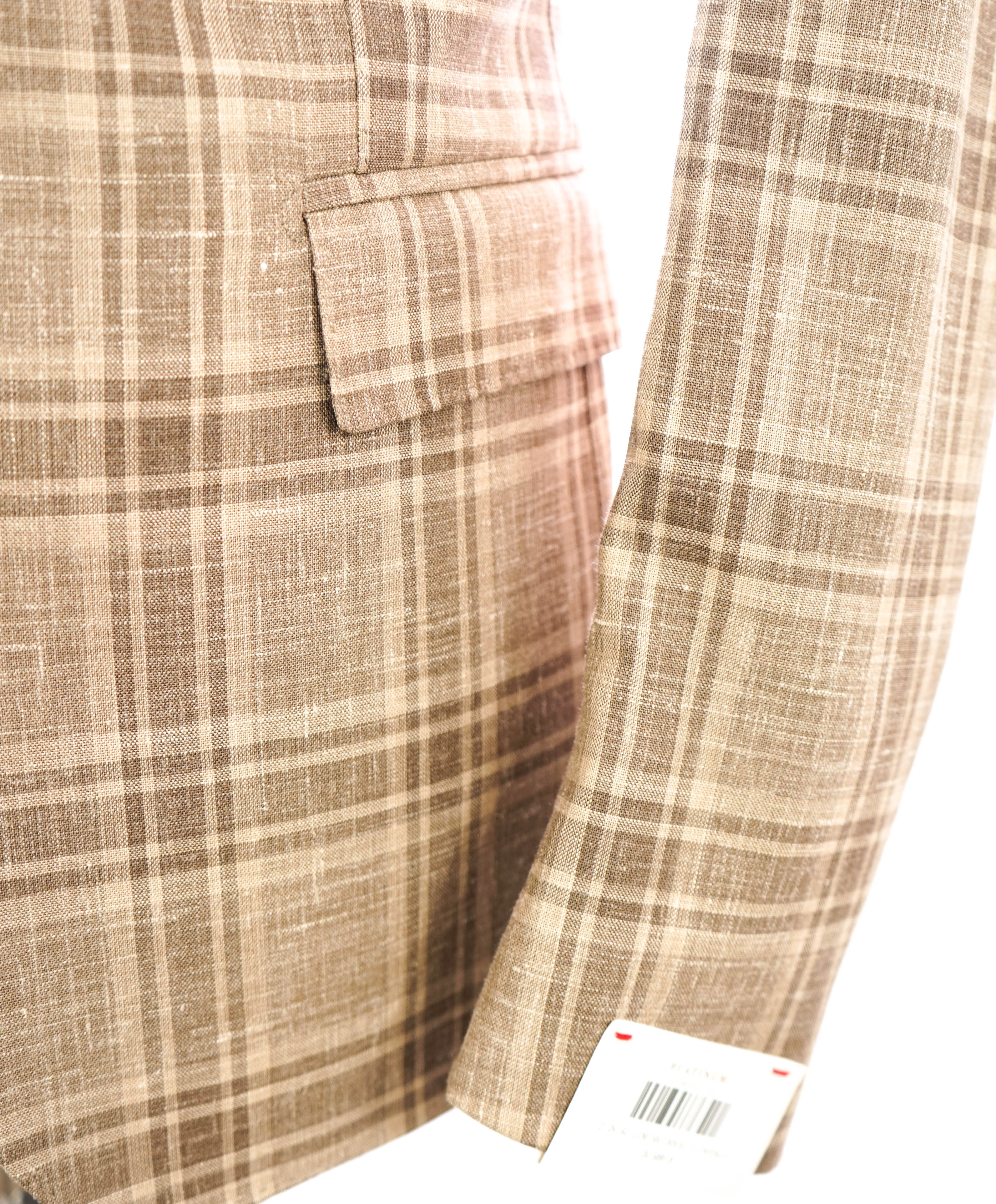 ELEVENTY - By ERMENEGILDO ZEGNA "Wool/Linen/Silk" Neutral Blazer - 40 (50 EU)