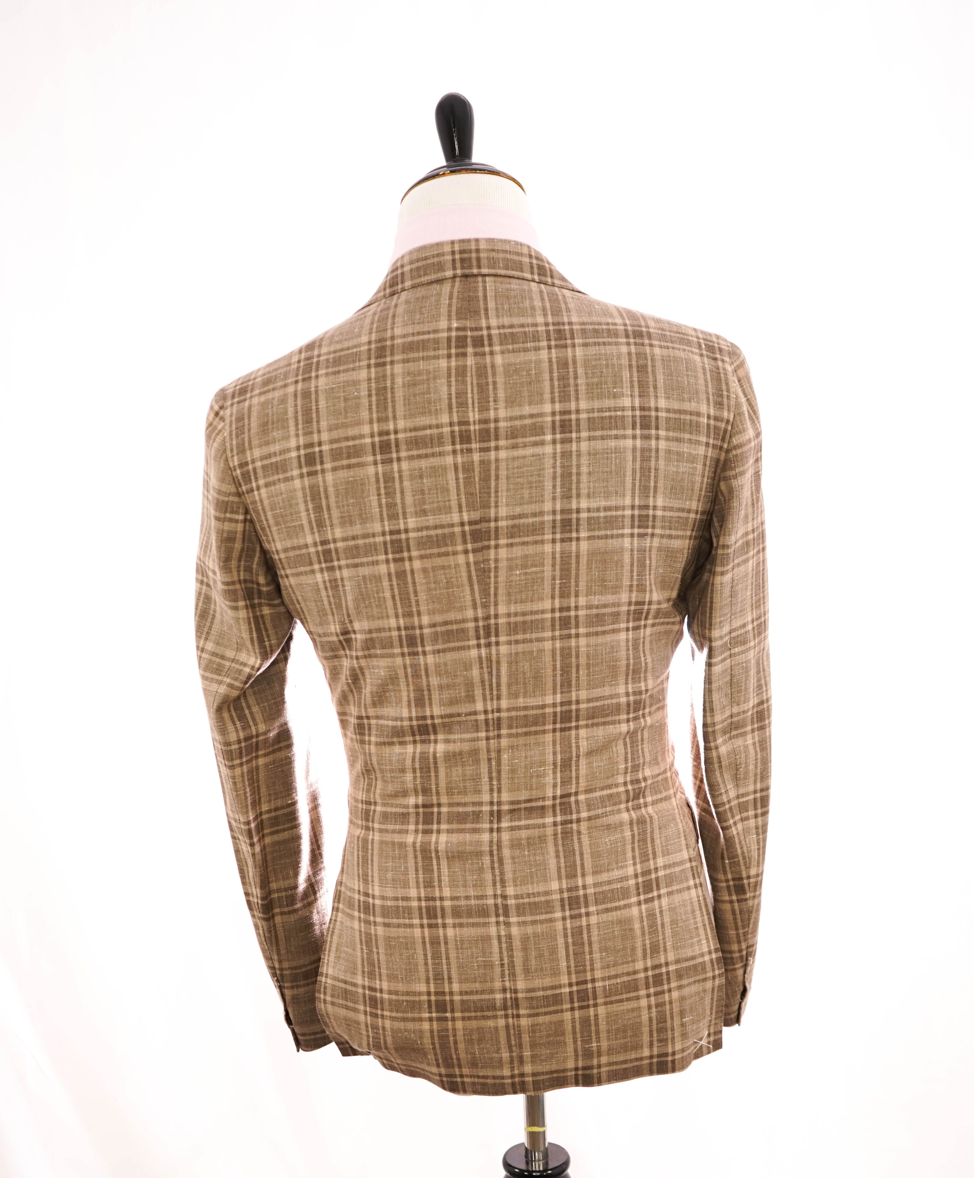 ELEVENTY - By ERMENEGILDO ZEGNA "Wool/Linen/Silk" Neutral Blazer - 40 (50 EU)